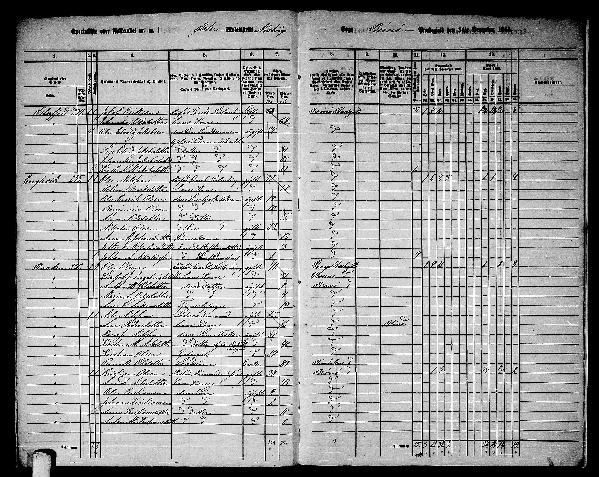 RA, 1865 census for Brønnøy, 1865, p. 209