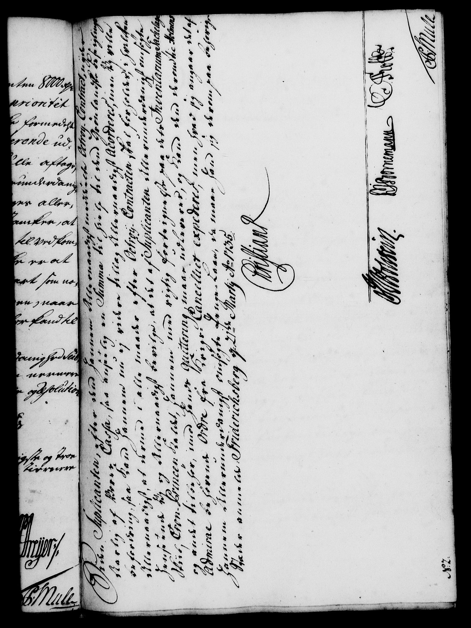 Rentekammeret, Kammerkanselliet, RA/EA-3111/G/Gf/Gfa/L0018: Norsk relasjons- og resolusjonsprotokoll (merket RK 52.18), 1735, p. 142
