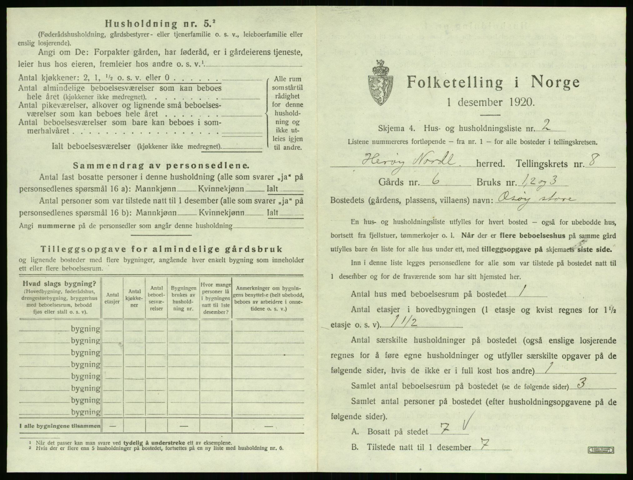 SAT, 1920 census for Herøy, 1920, p. 752