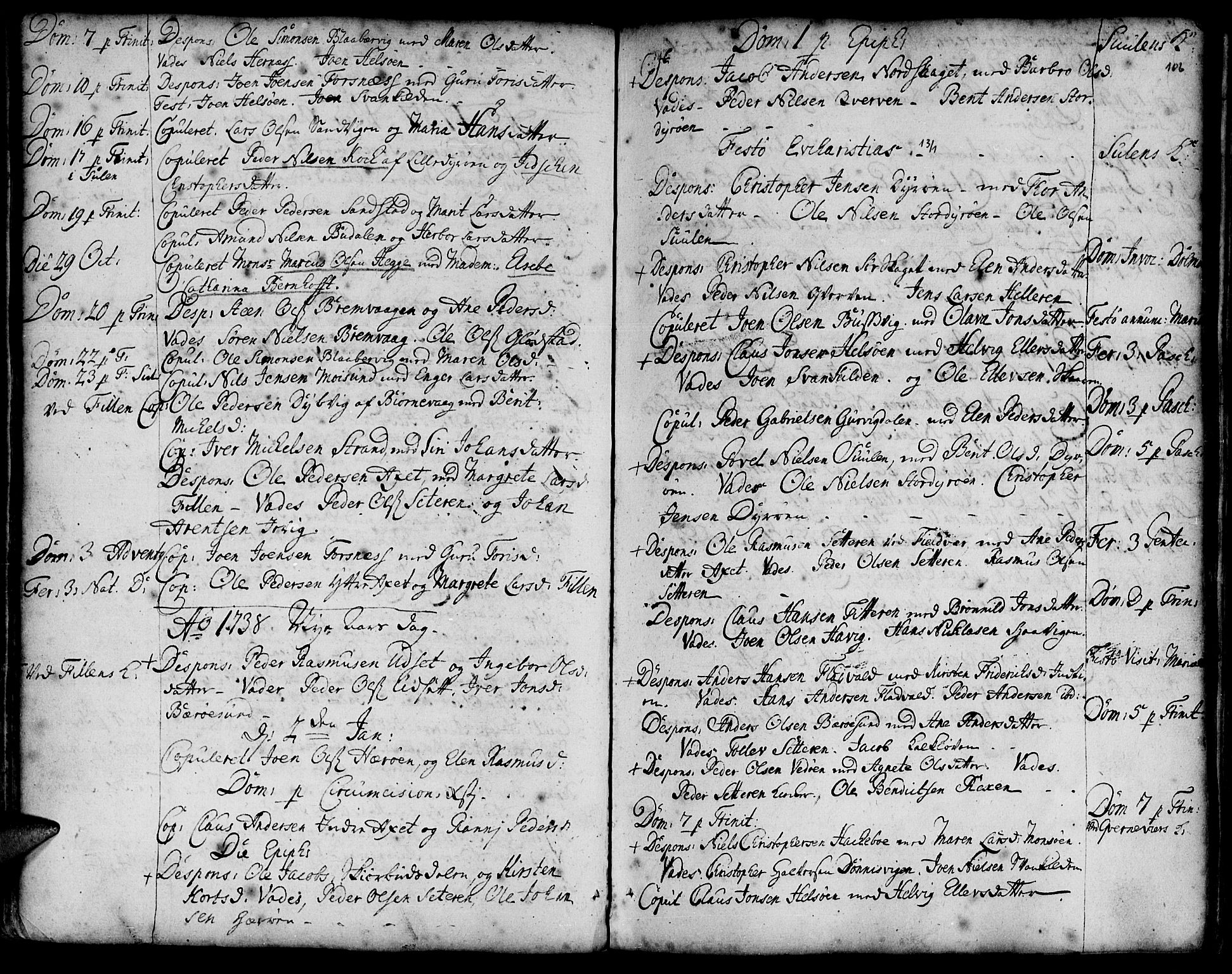 Ministerialprotokoller, klokkerbøker og fødselsregistre - Sør-Trøndelag, SAT/A-1456/634/L0525: Parish register (official) no. 634A01, 1736-1775, p. 106