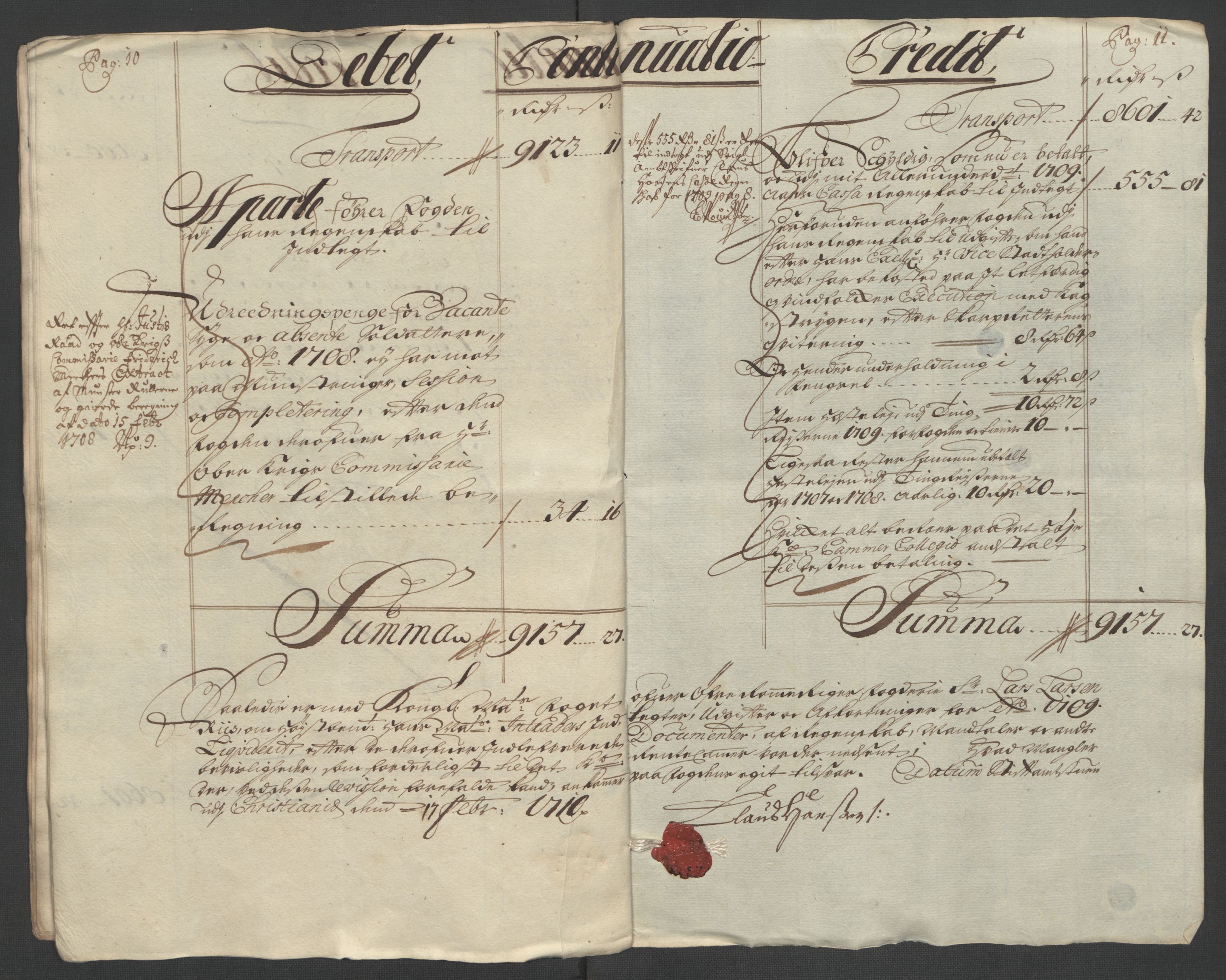 Rentekammeret inntil 1814, Reviderte regnskaper, Fogderegnskap, AV/RA-EA-4092/R12/L0719: Fogderegnskap Øvre Romerike, 1708-1709, p. 228