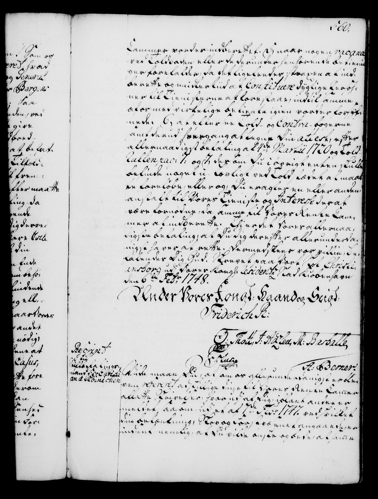 Rentekammeret, Kammerkanselliet, RA/EA-3111/G/Gg/Gga/L0005: Norsk ekspedisjonsprotokoll med register (merket RK 53.5), 1741-1749, p. 560