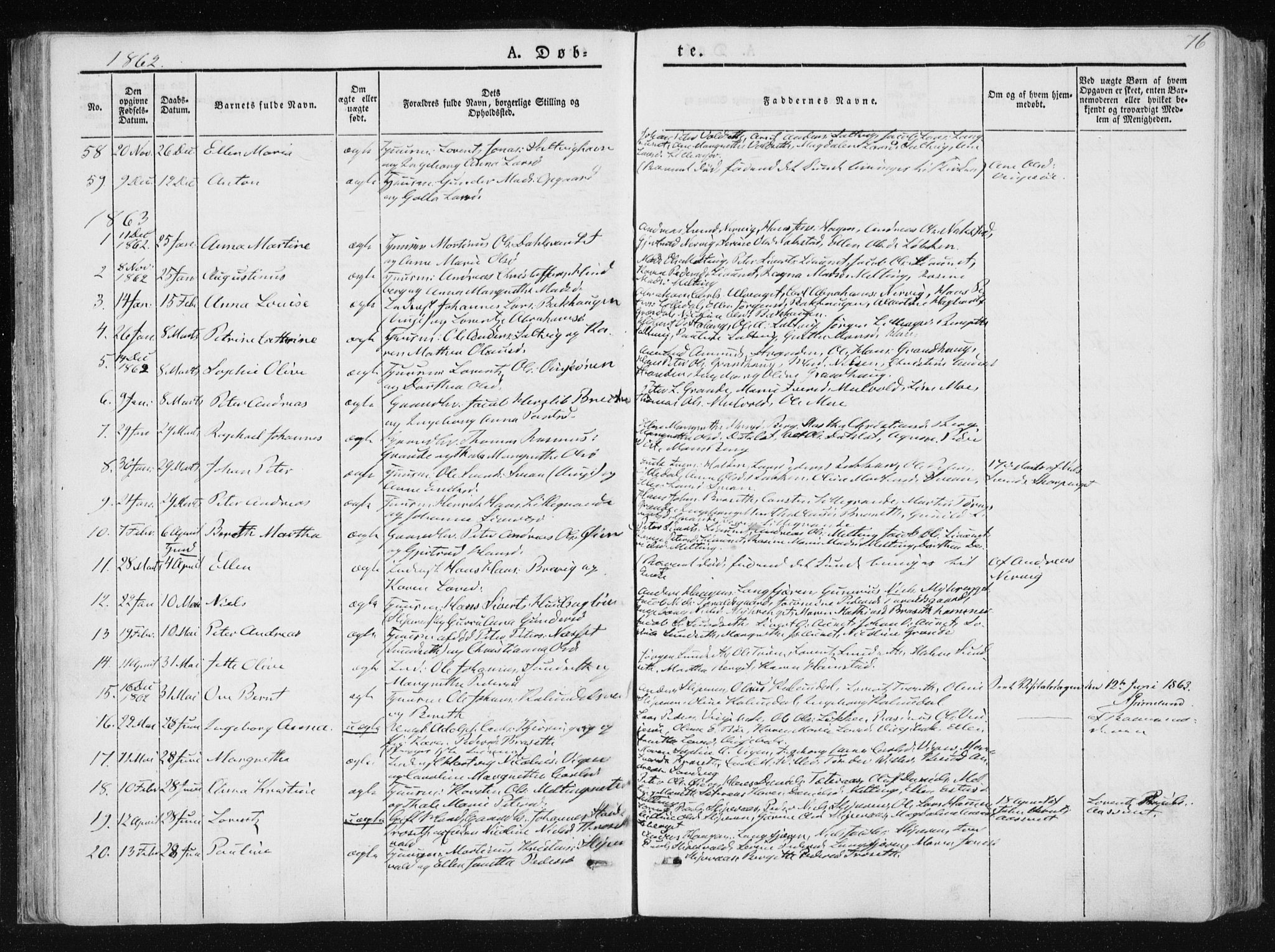 Ministerialprotokoller, klokkerbøker og fødselsregistre - Nord-Trøndelag, SAT/A-1458/733/L0323: Parish register (official) no. 733A02, 1843-1870, p. 76