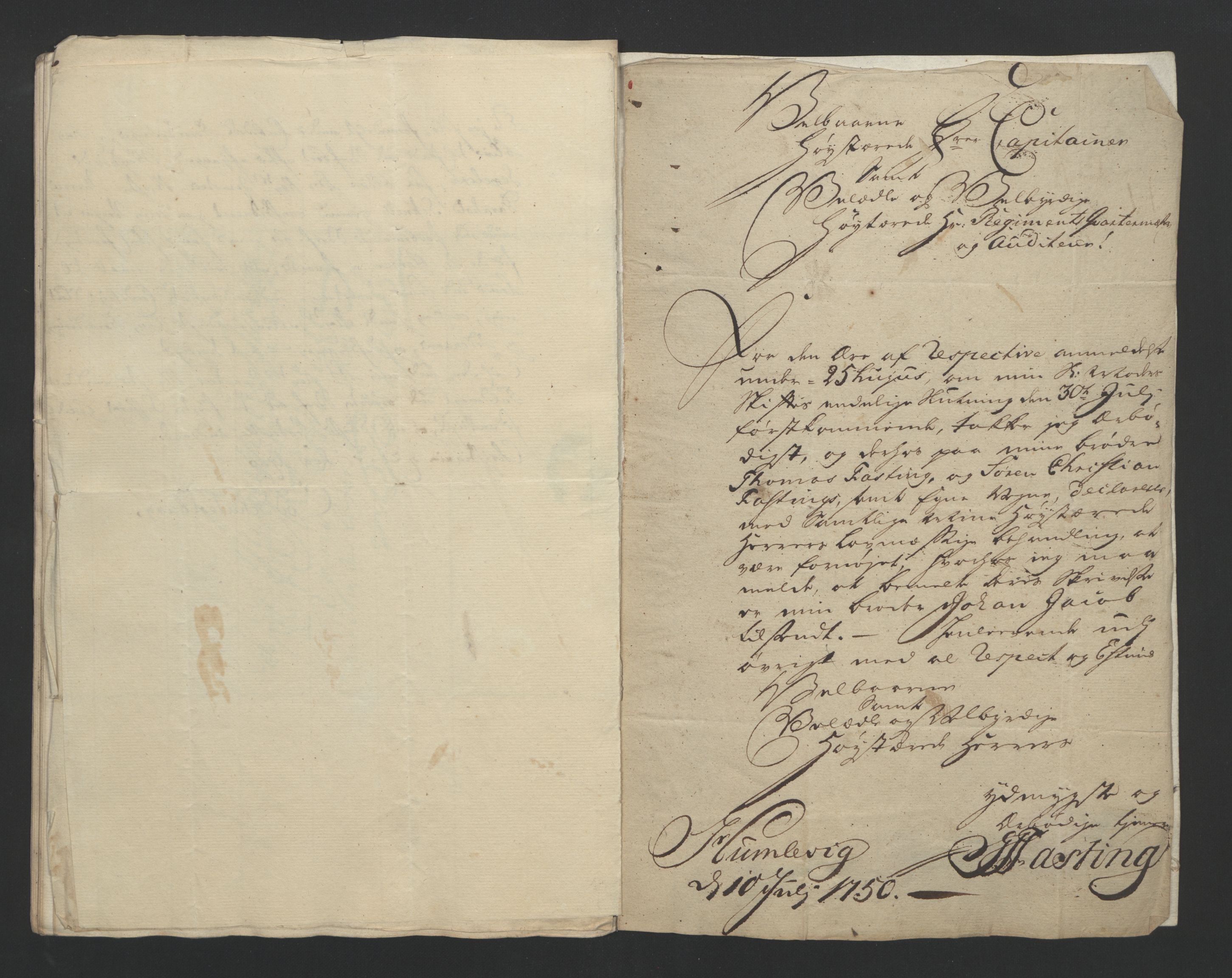 Forsvaret, Generalauditøren, RA/RAFA-1772/F/Fj/Fja/L0032: --, 1750-1823, p. 28