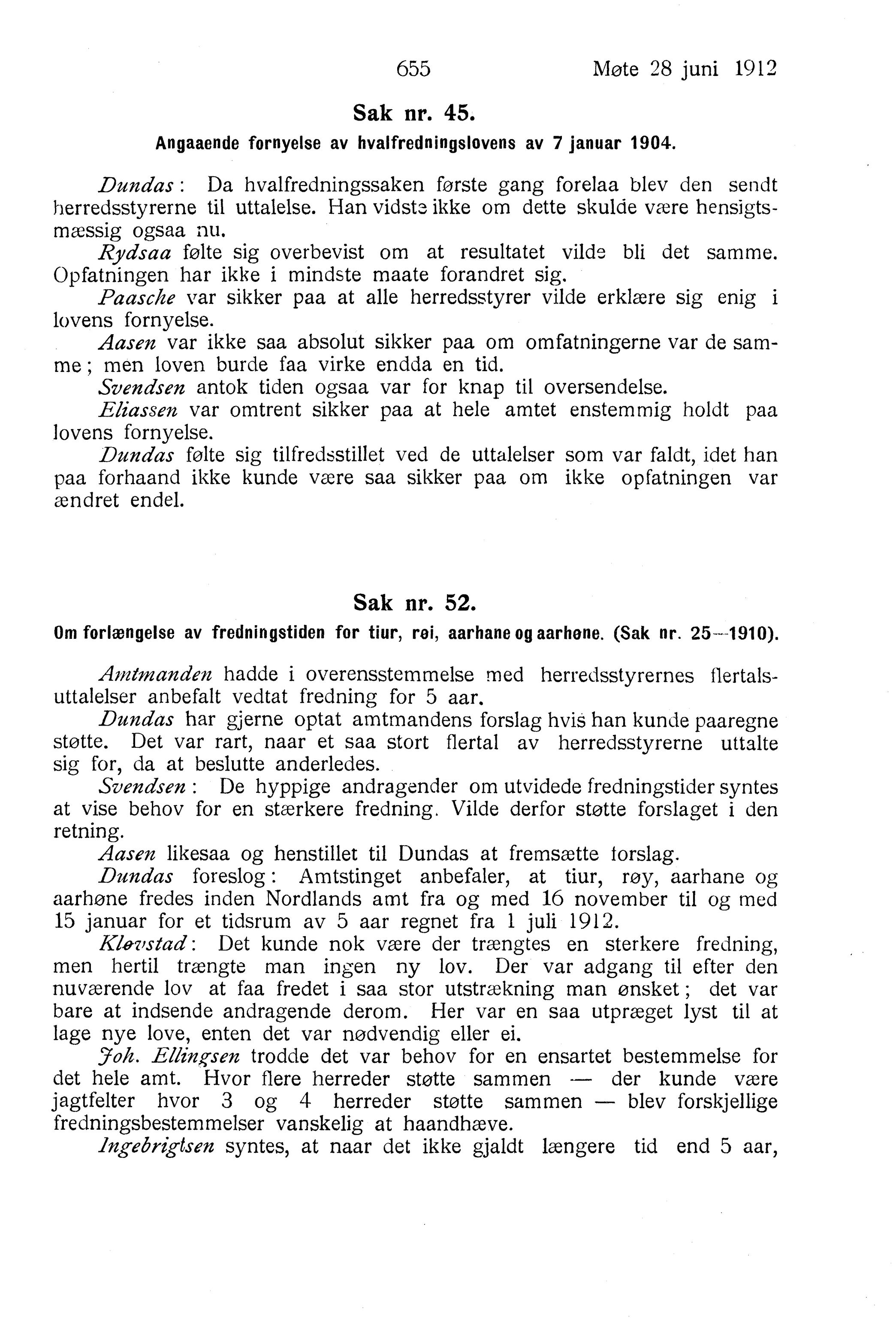 Nordland Fylkeskommune. Fylkestinget, AIN/NFK-17/176/A/Ac/L0035: Fylkestingsforhandlinger 1912, 1912