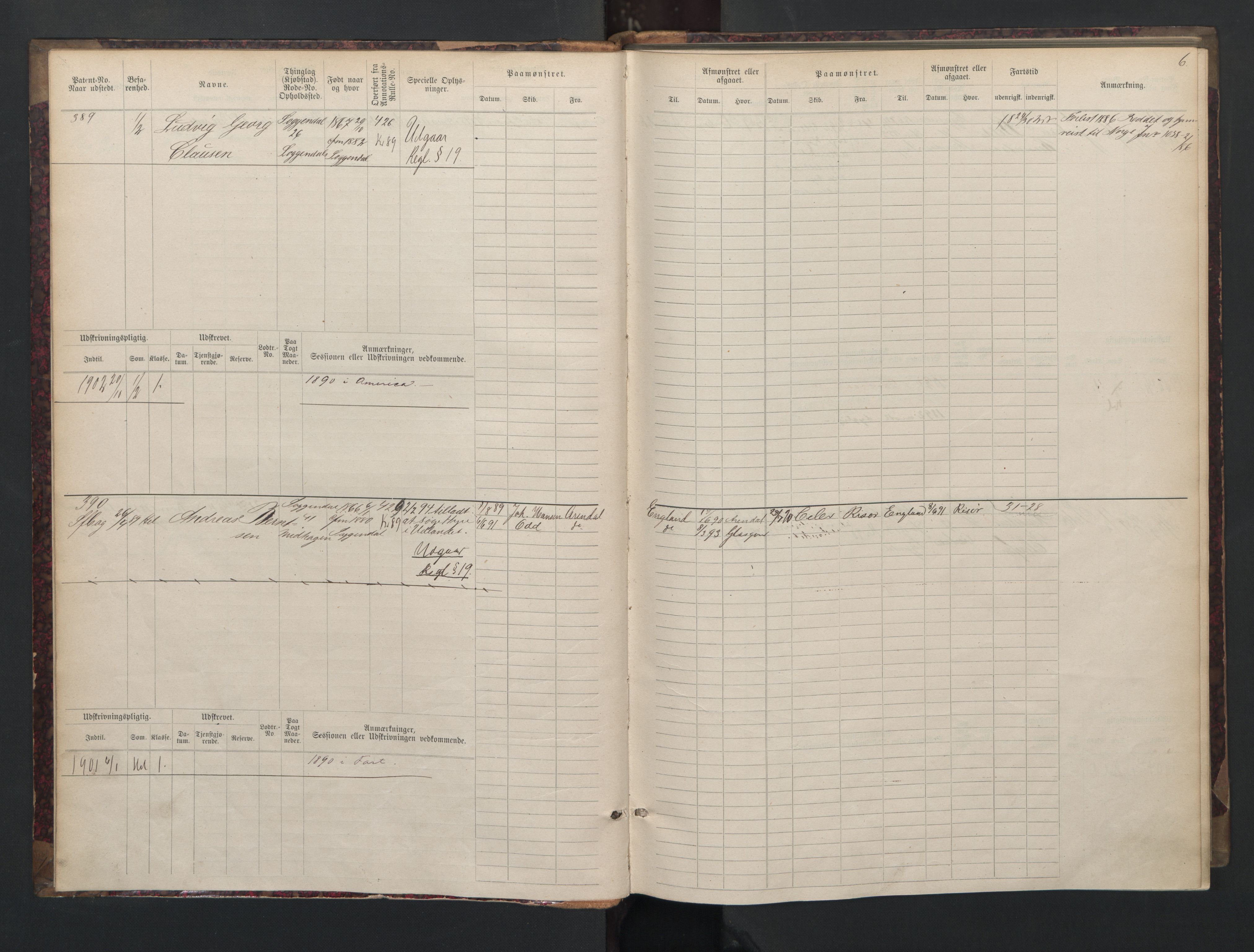 Sogndal mønstringskrets, SAK/2031-0020/F/Fb/L0002: Hovedrulle nr. 383-511, P-3, 1889-1948, p. 7