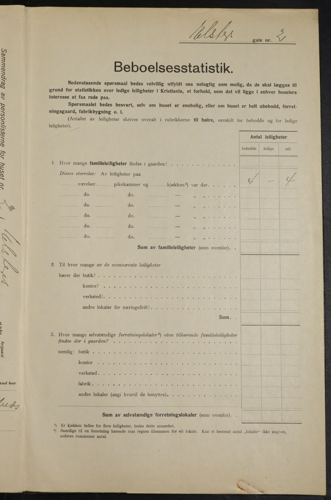 OBA, Municipal Census 1915 for Kristiania, 1915, p. 20428