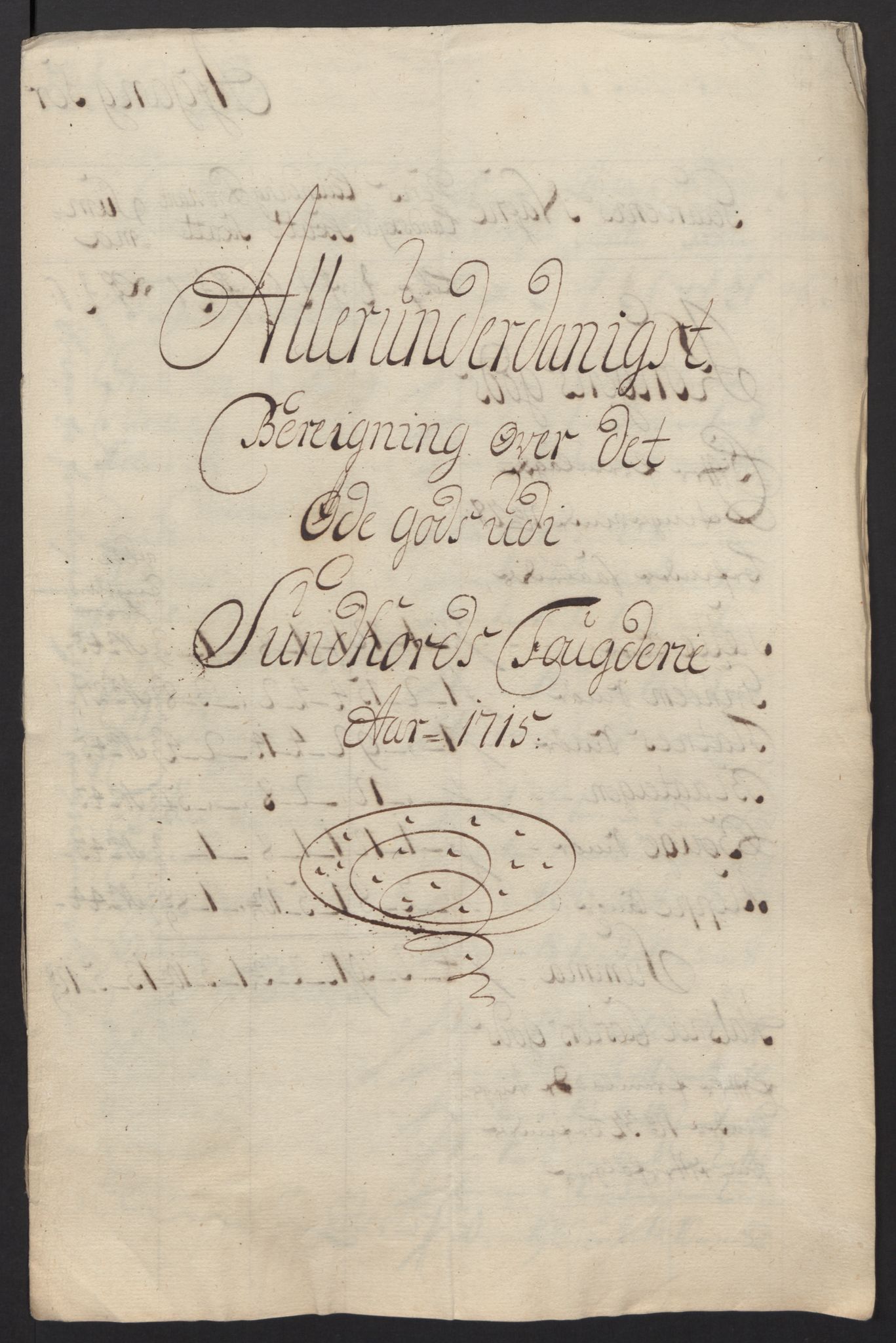 Rentekammeret inntil 1814, Reviderte regnskaper, Fogderegnskap, AV/RA-EA-4092/R48/L2991: Fogderegnskap Sunnhordland og Hardanger, 1715, p. 372