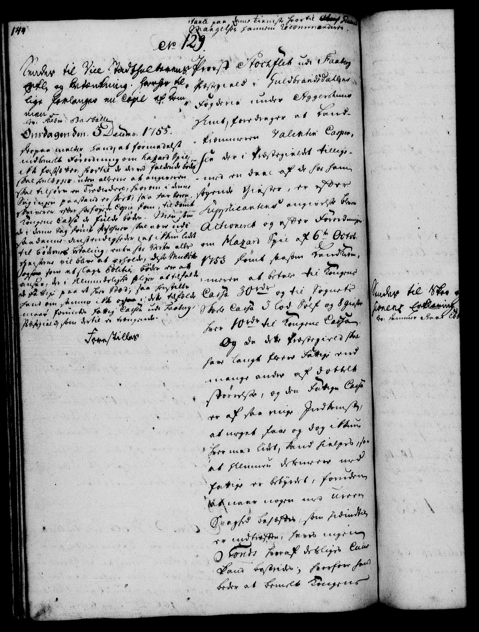 Rentekammeret, Kammerkanselliet, RA/EA-3111/G/Gh/Gha/L0033: Norsk ekstraktmemorialprotokoll (merket RK 53.78), 1755-1756, p. 144