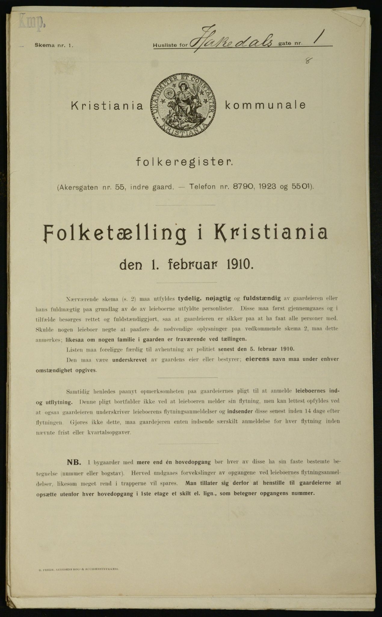 OBA, Municipal Census 1910 for Kristiania, 1910, p. 31925