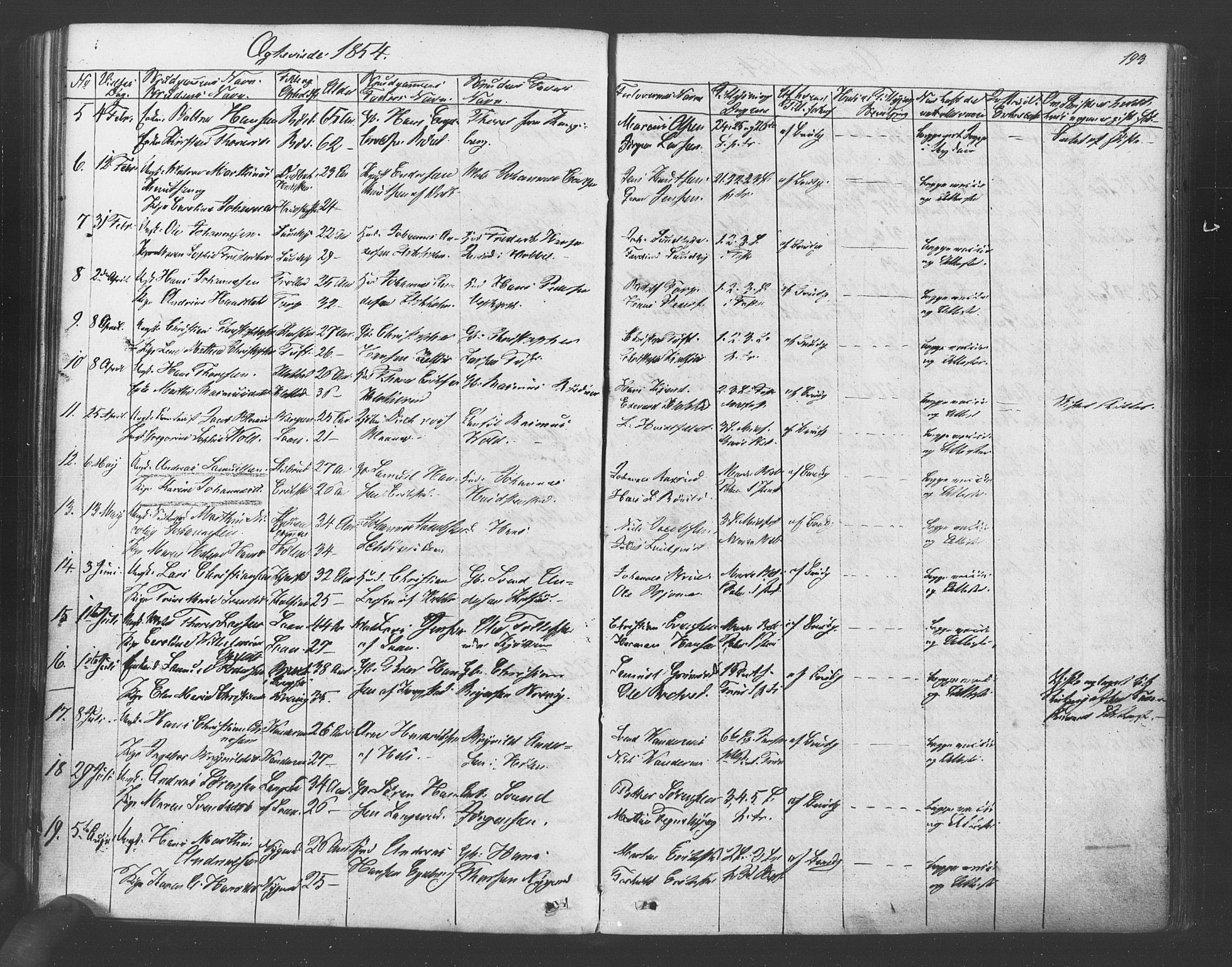 Vestby prestekontor Kirkebøker, SAO/A-10893/F/Fa/L0007: Parish register (official) no. I 7, 1850-1862, p. 193