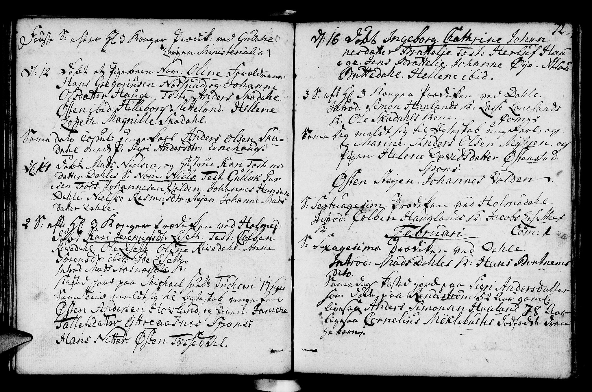 Fjaler sokneprestembete, AV/SAB-A-79801/H/Haa/Haaa/L0003: Parish register (official) no. A 3, 1799-1814, p. 72