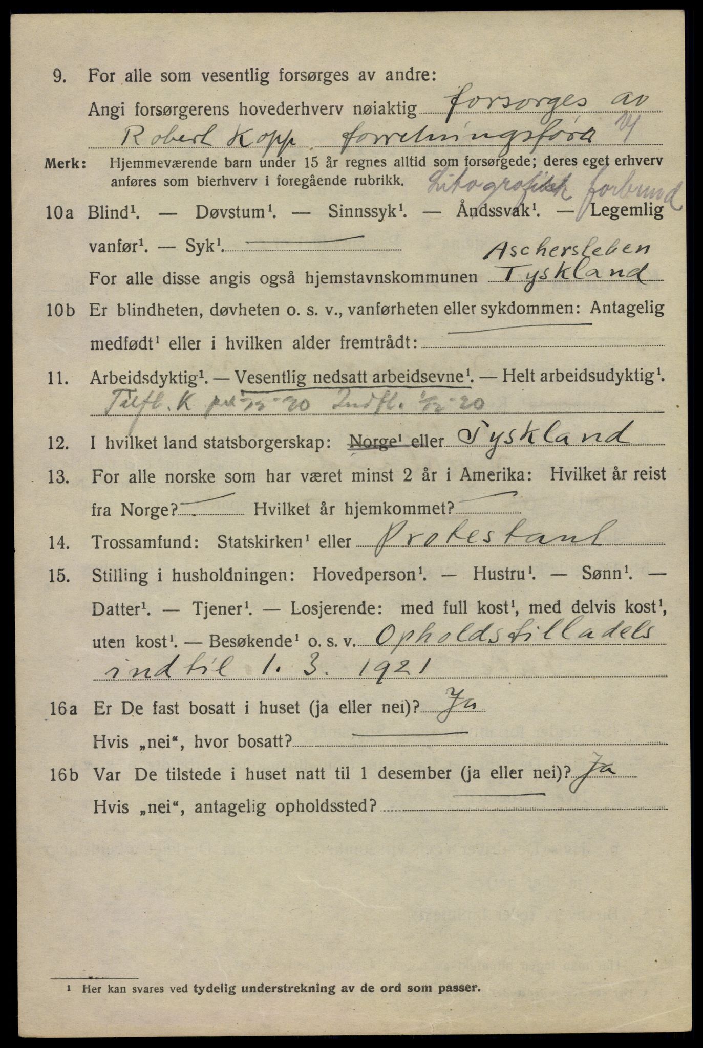 SAO, 1920 census for Kristiania, 1920, p. 560510