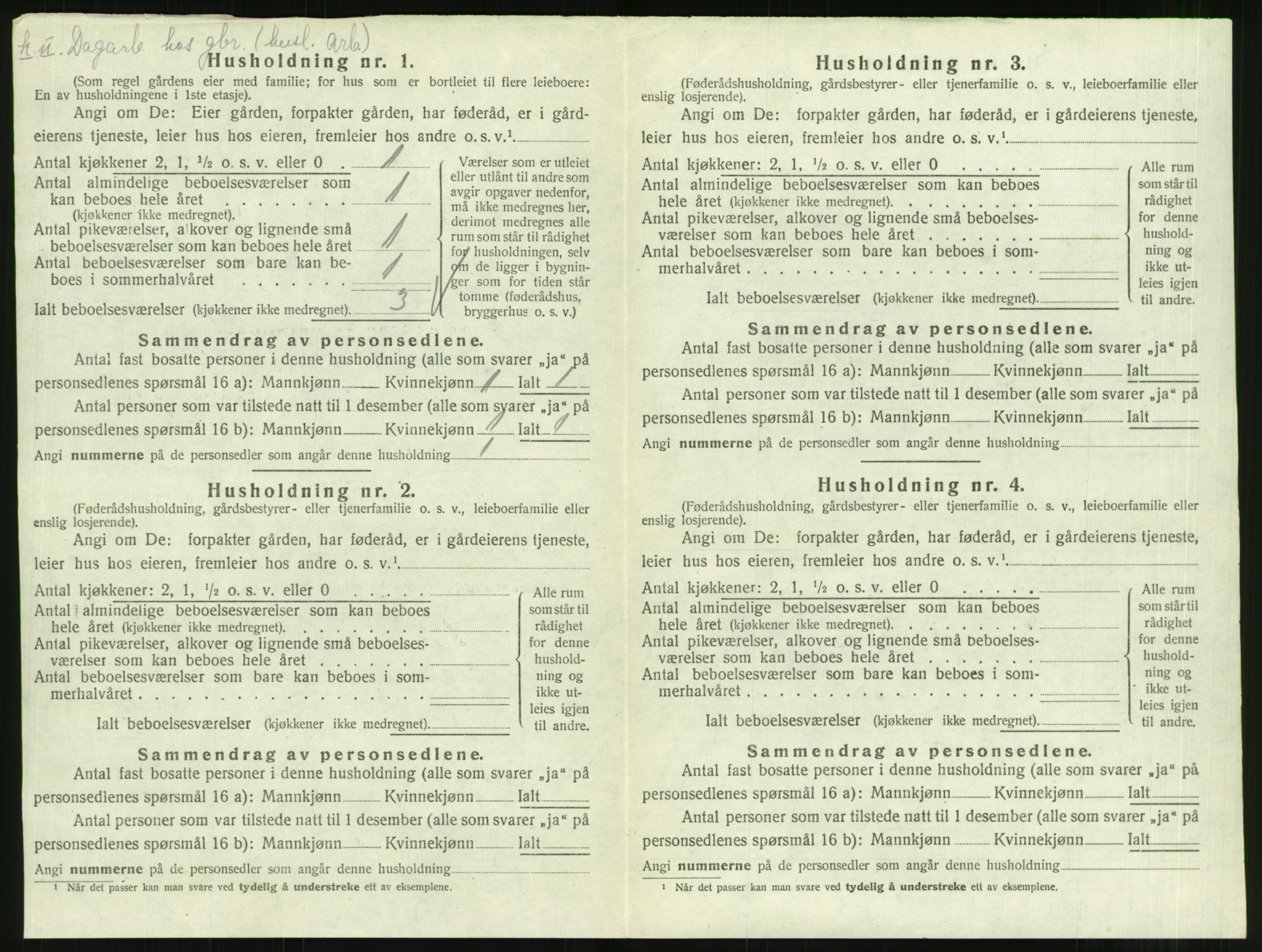 SAT, 1920 census for Ålvundeid, 1920, p. 151