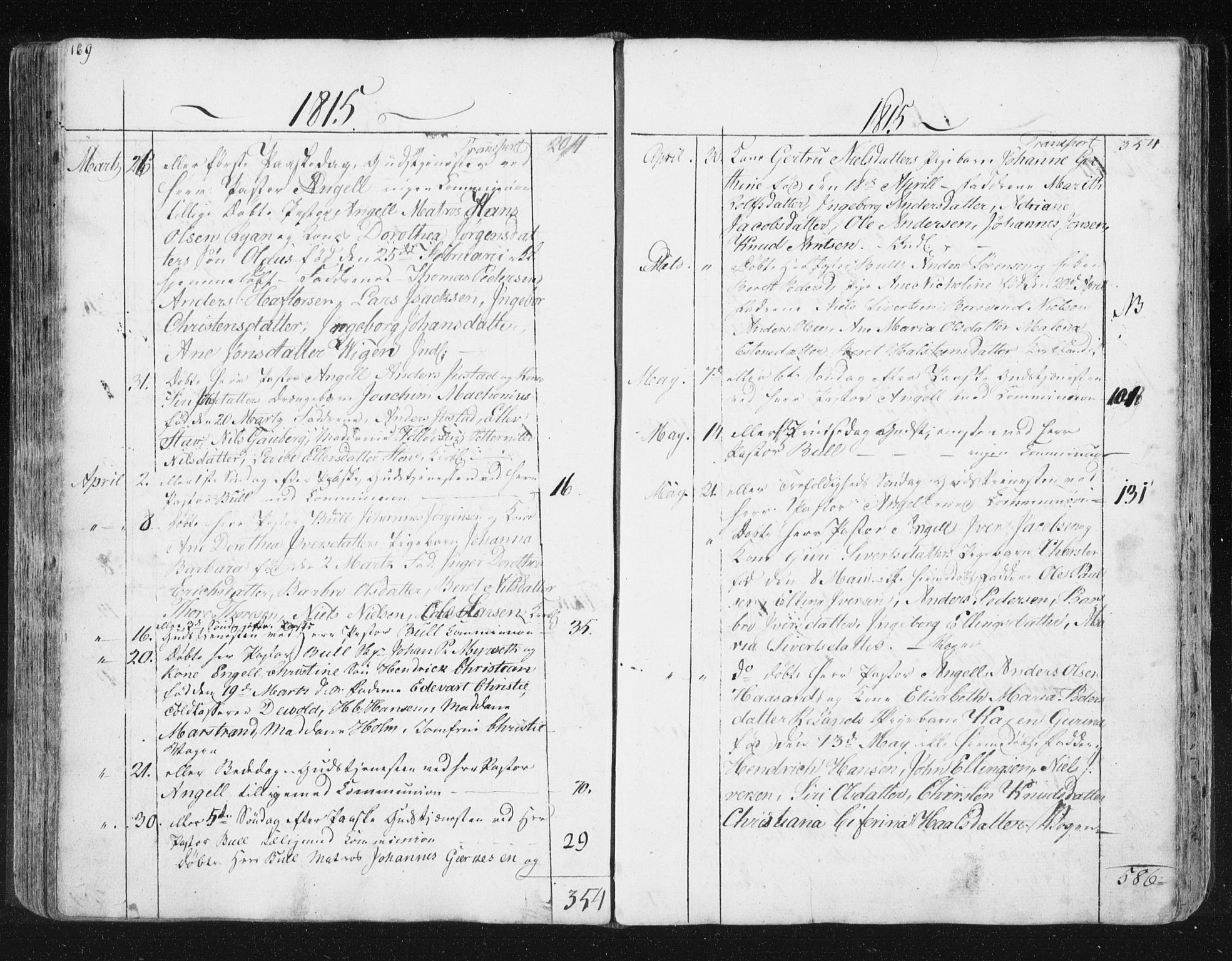 Ministerialprotokoller, klokkerbøker og fødselsregistre - Møre og Romsdal, SAT/A-1454/572/L0841: Parish register (official) no. 572A04, 1784-1819, p. 169