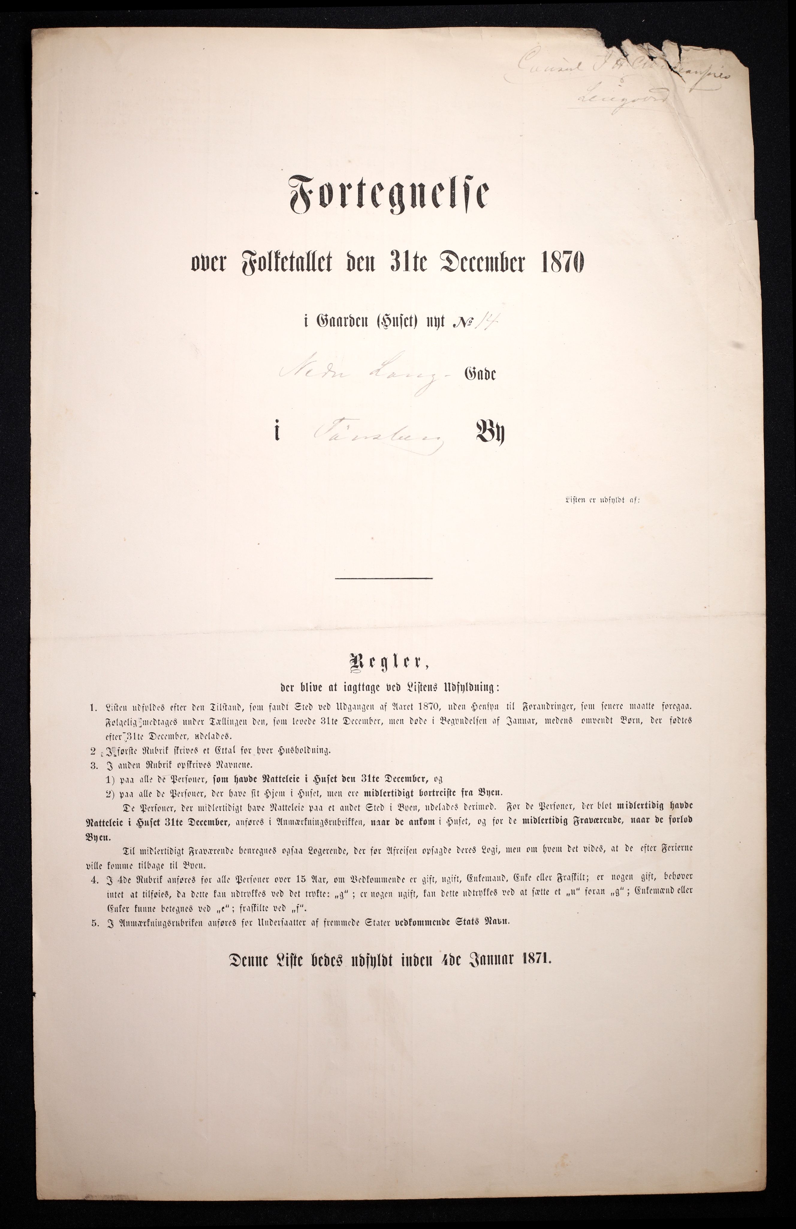 RA, 1870 census for 0705 Tønsberg, 1870, p. 46