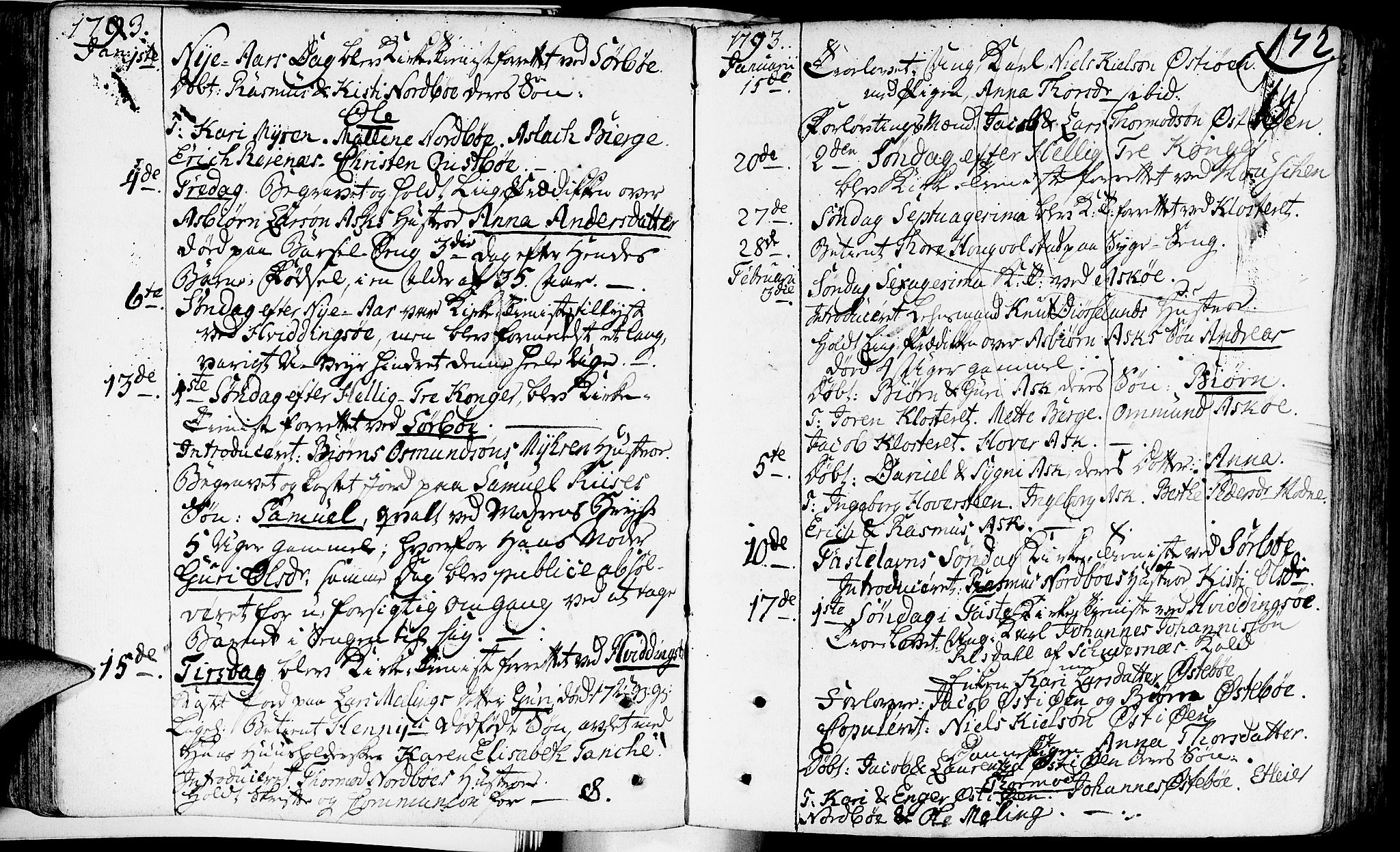 Rennesøy sokneprestkontor, SAST/A -101827/H/Ha/Haa/L0003: Parish register (official) no. A 3, 1772-1815, p. 172