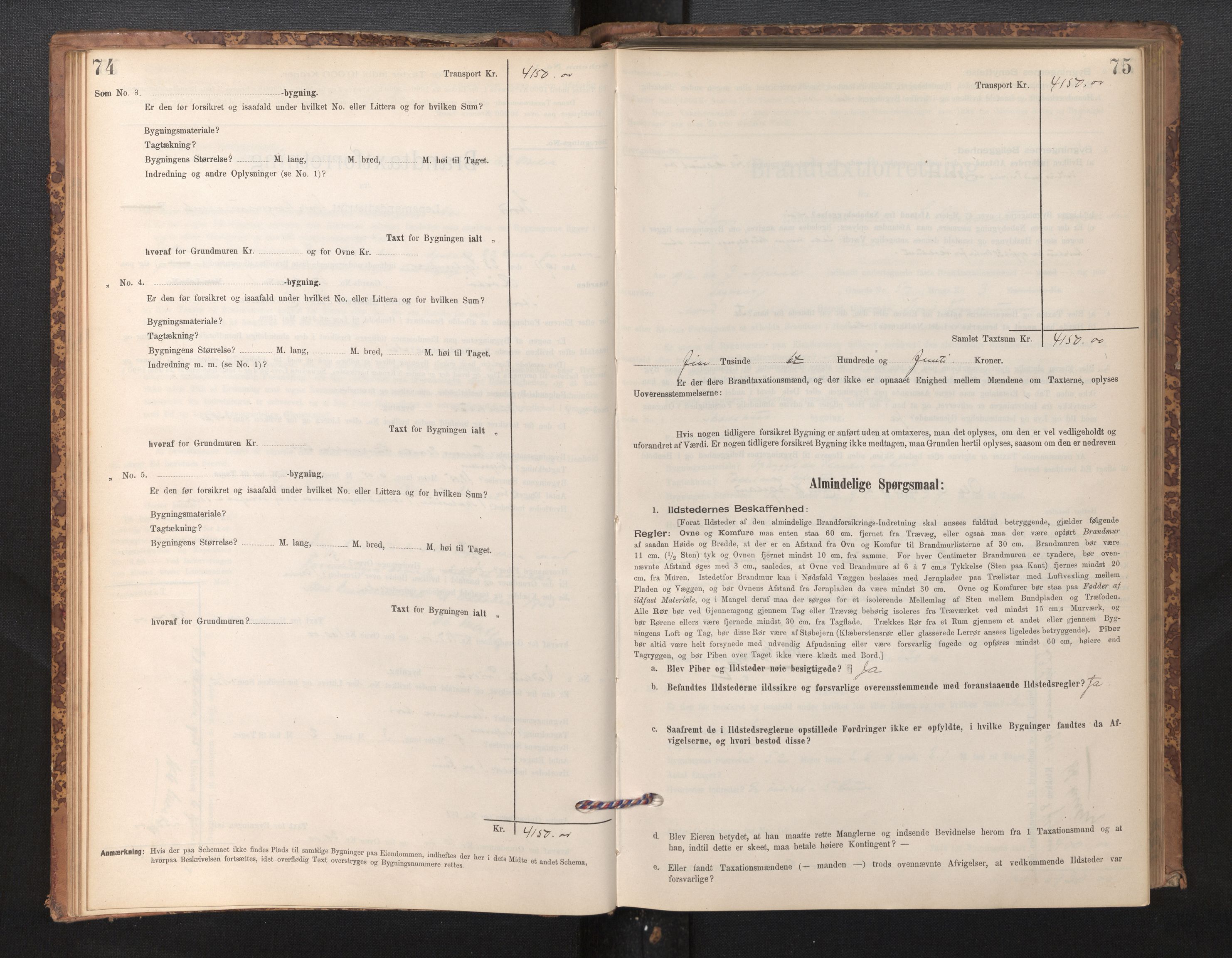 Lensmannen i Stord, SAB/A-35001/0012/L0002: Branntakstprotokoll, skjematakst, 1897-1922, p. 74-75