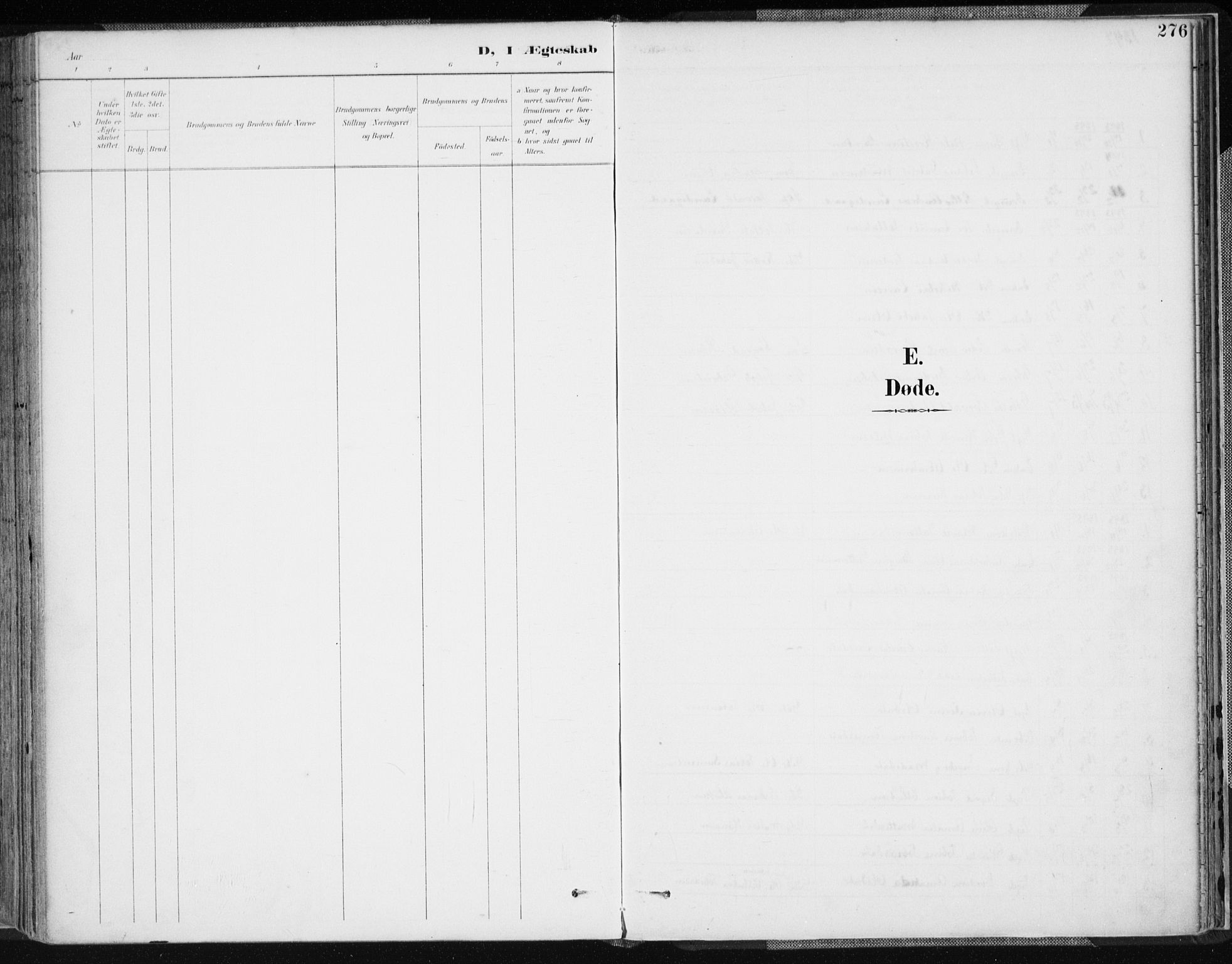 Lyngdal sokneprestkontor, SAK/1111-0029/F/Fa/Fac/L0012: Parish register (official) no. A 12, 1894-1918, p. 276