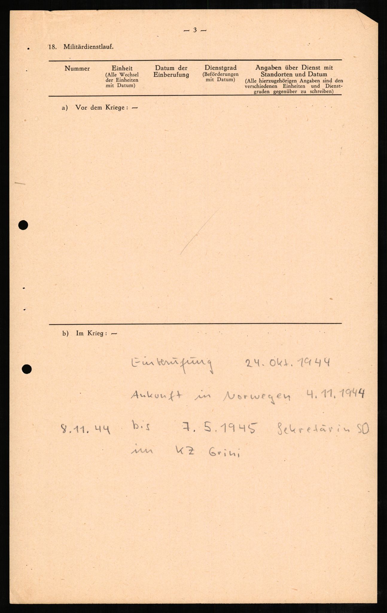 Forsvaret, Forsvarets overkommando II, AV/RA-RAFA-3915/D/Db/L0002: CI Questionaires. Tyske okkupasjonsstyrker i Norge. Tyskere., 1945-1946, p. 427