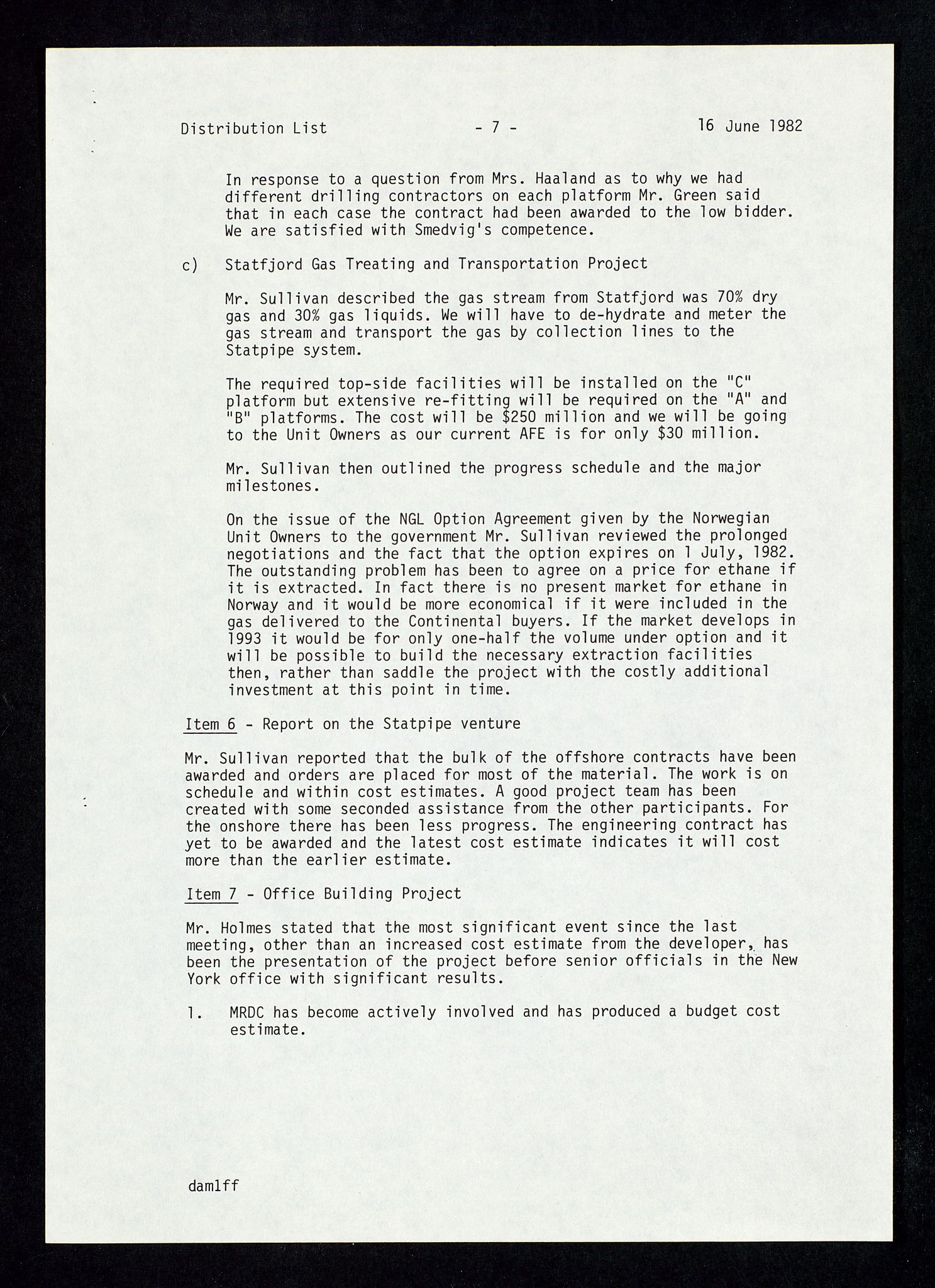 Pa 1578 - Mobil Exploration Norway Incorporated, AV/SAST-A-102024/4/D/Da/L0168: Sak og korrespondanse og styremøter, 1973-1986, p. 153