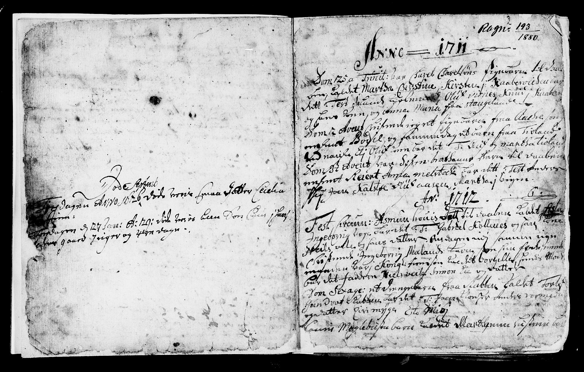 Avaldsnes sokneprestkontor, SAST/A -101851/H/Ha/Haa/L0001: Parish register (official) no. A 1, 1711-1764, p. 2