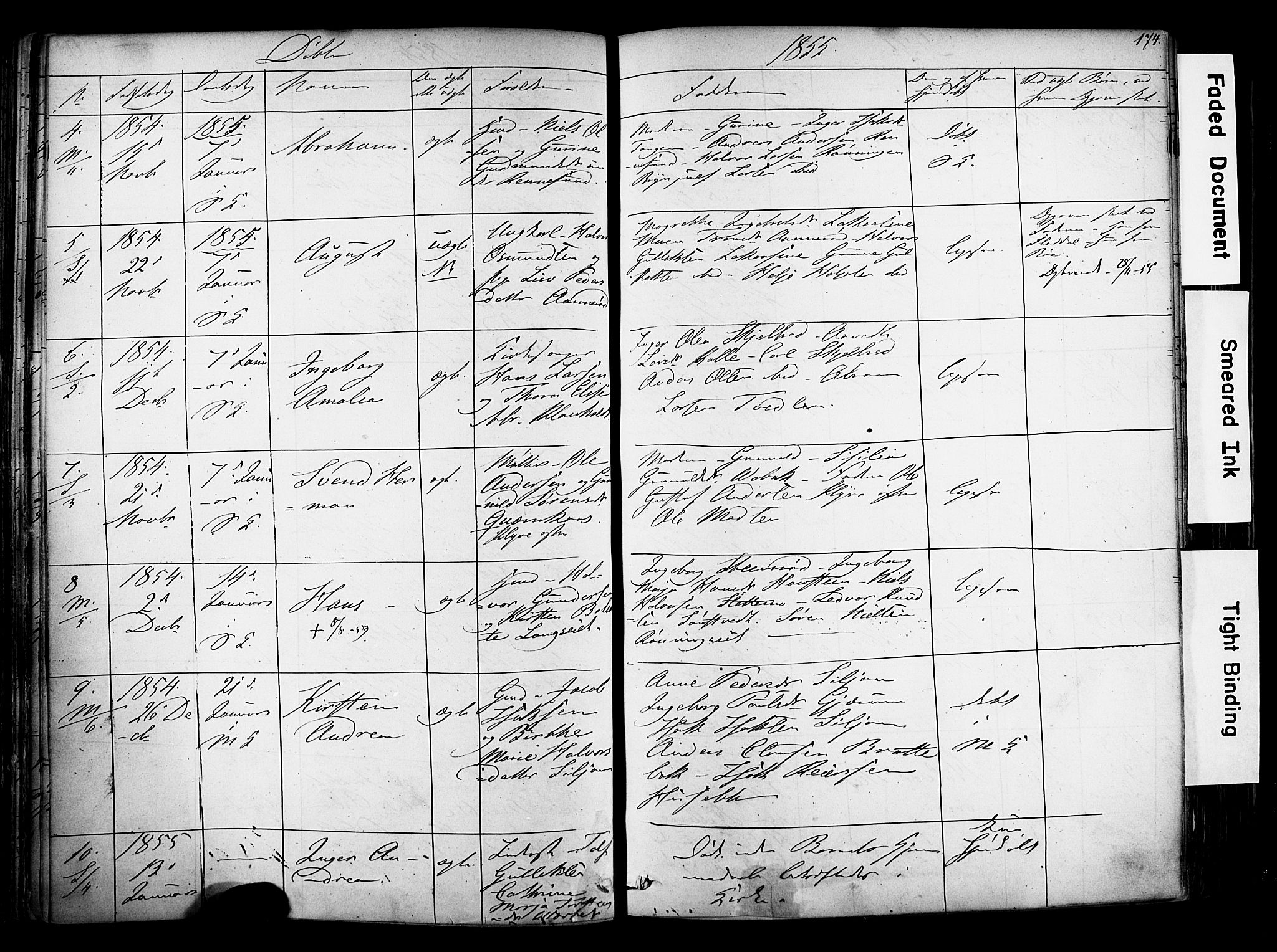 Solum kirkebøker, SAKO/A-306/F/Fa/L0006: Parish register (official) no. I 6, 1844-1855, p. 174
