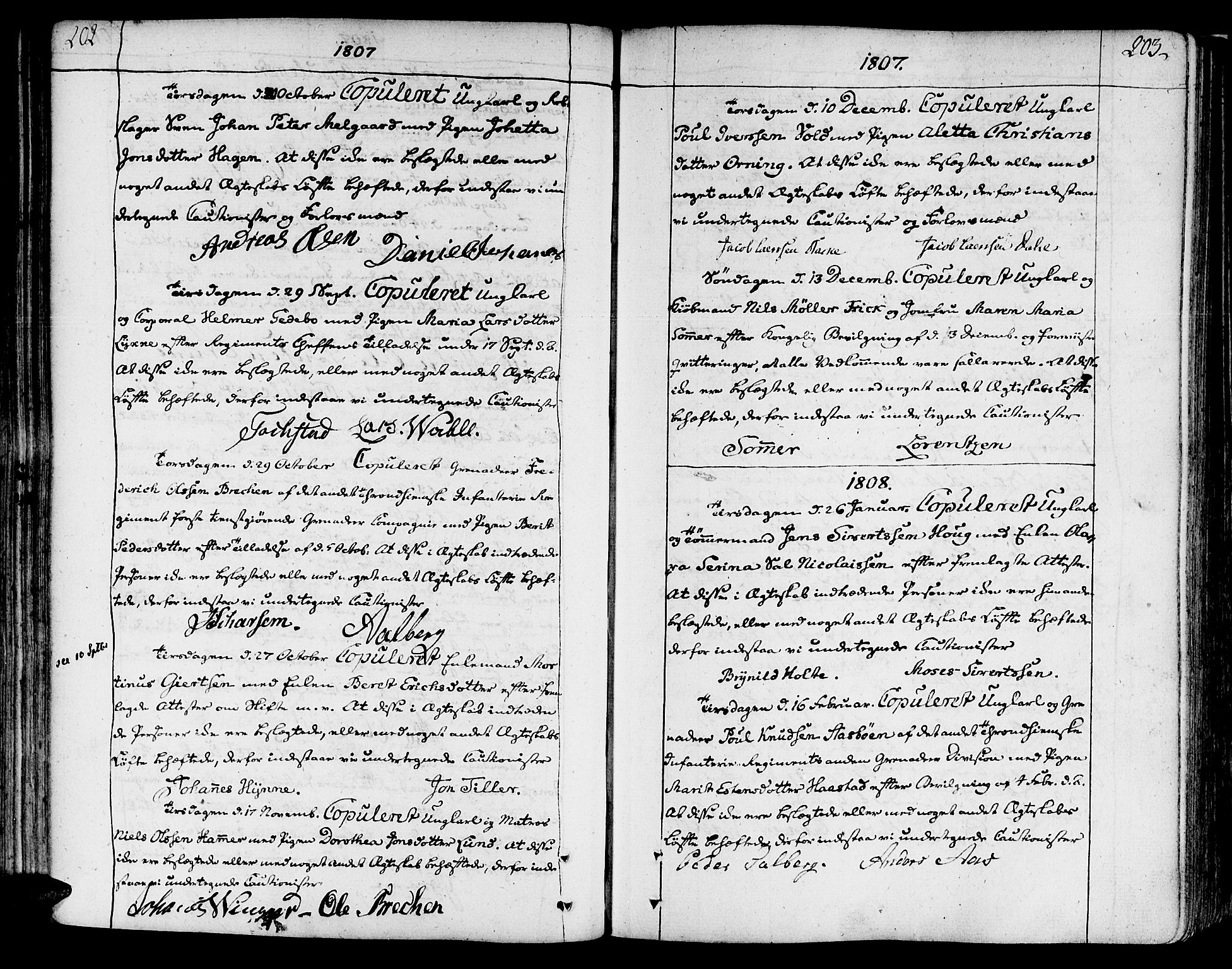 Ministerialprotokoller, klokkerbøker og fødselsregistre - Sør-Trøndelag, SAT/A-1456/602/L0105: Parish register (official) no. 602A03, 1774-1814, p. 202-203