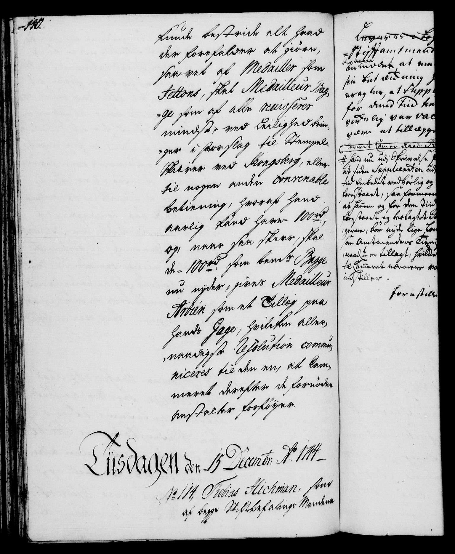 Rentekammeret, Kammerkanselliet, RA/EA-3111/G/Gh/Gha/L0026: Norsk ekstraktmemorialprotokoll (merket RK 53.71), 1744-1745, p. 140