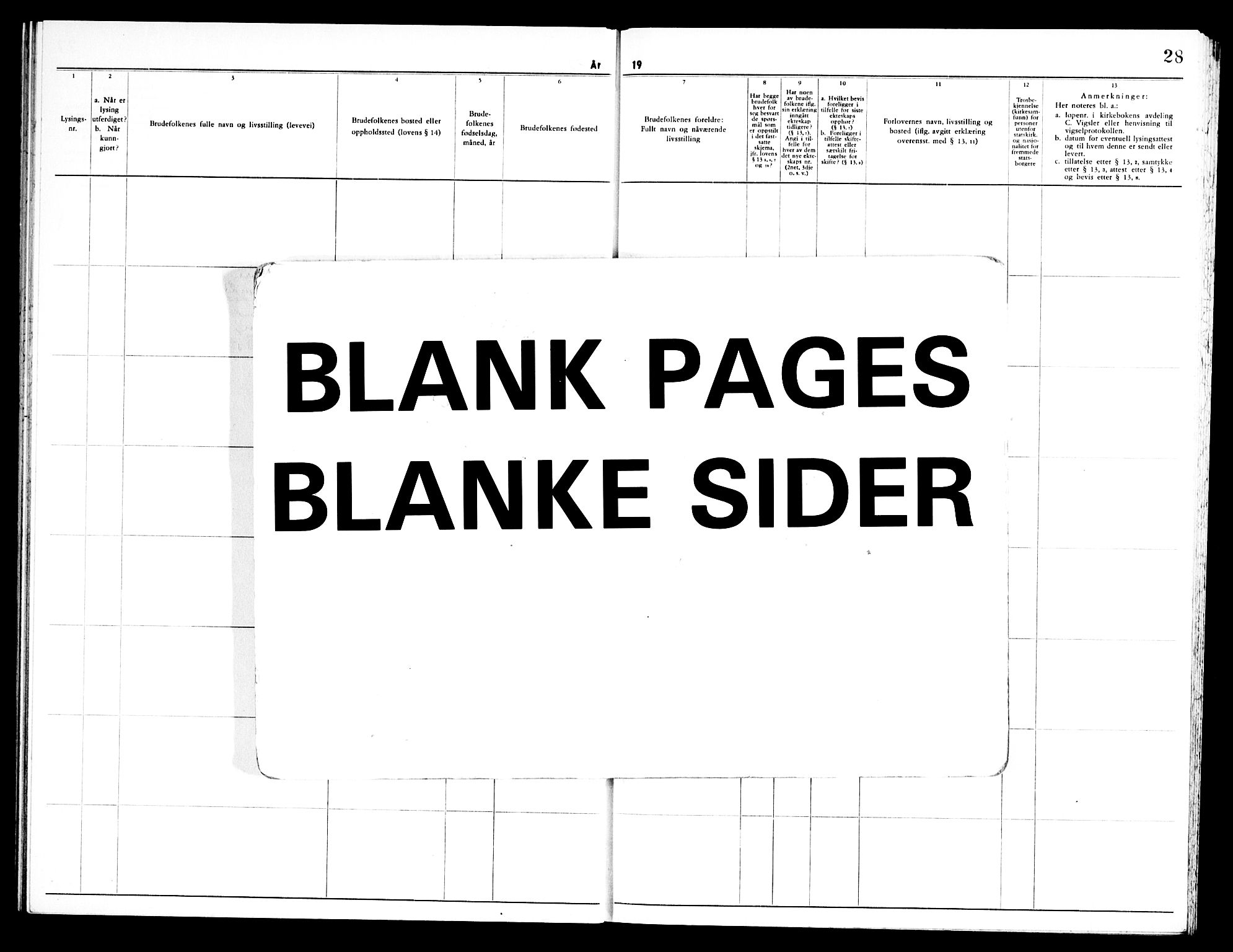 Tøyen prestekontor Kirkebøker, AV/SAO-A-10167a/H/Ha/L0003: Banns register no. 3, 1962-1972, p. 28