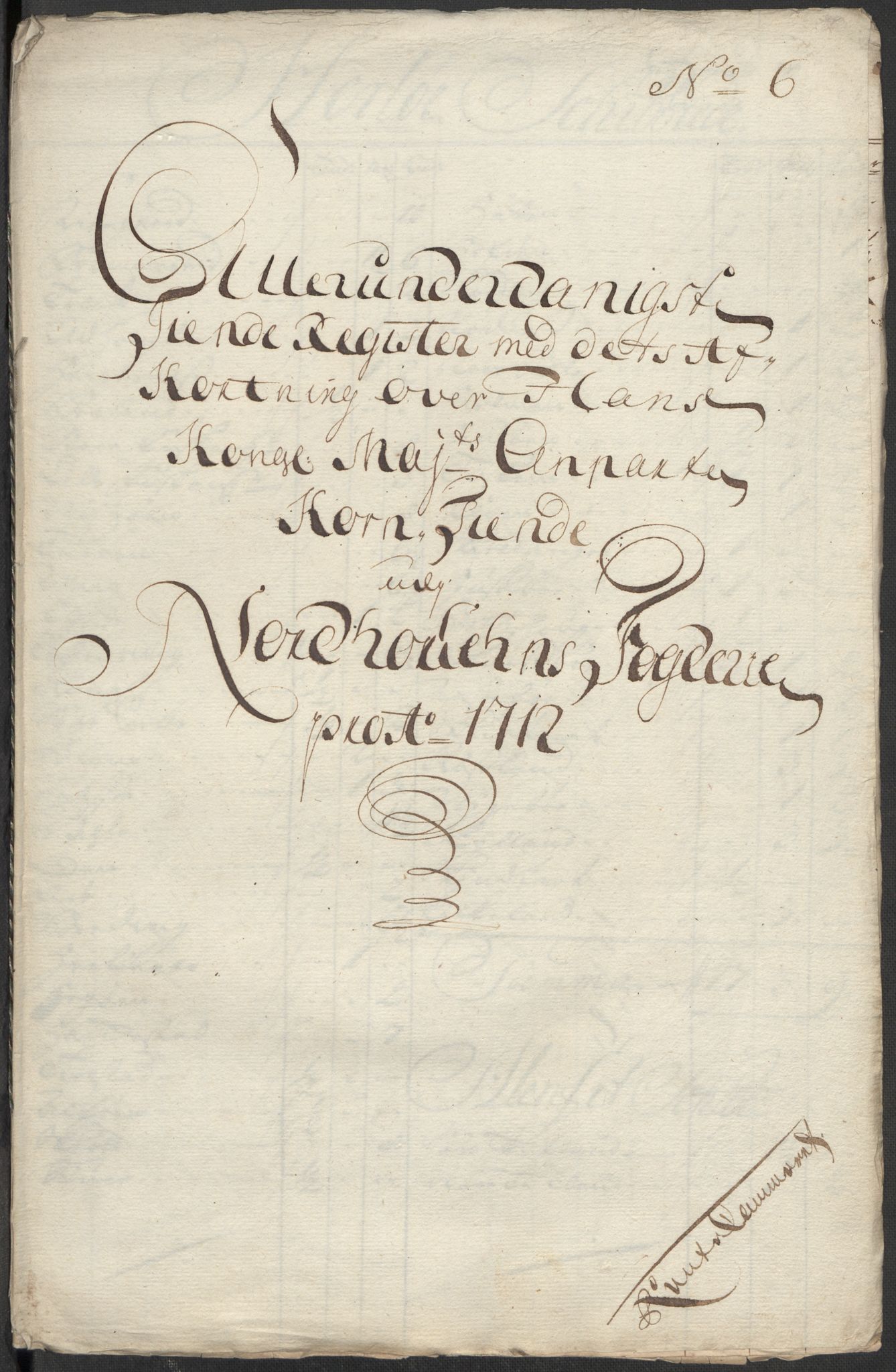 Rentekammeret inntil 1814, Reviderte regnskaper, Fogderegnskap, RA/EA-4092/R51/L3194: Fogderegnskap Nordhordland og Voss, 1712, p. 132