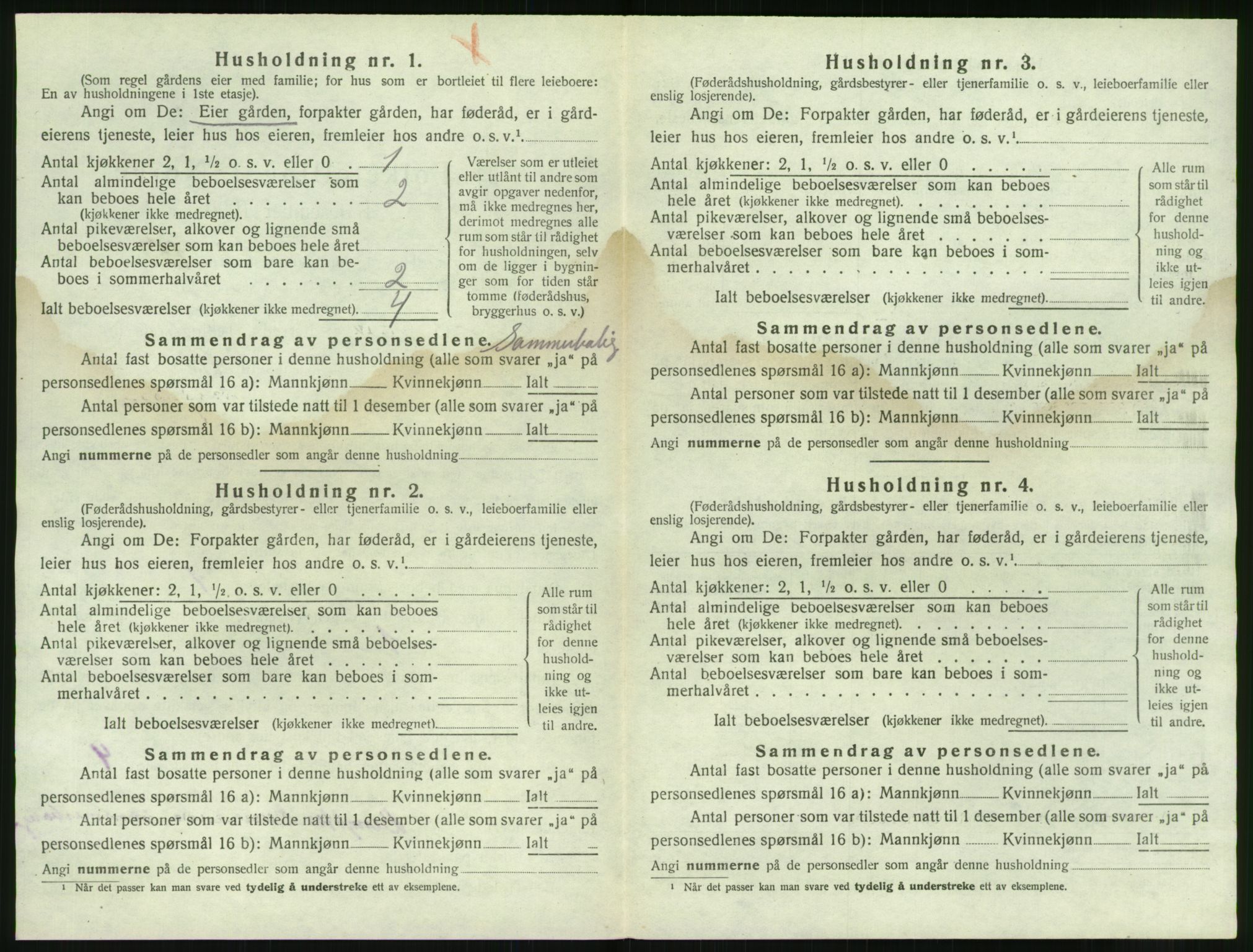 SAK, 1920 census for Hisøy, 1920, p. 345