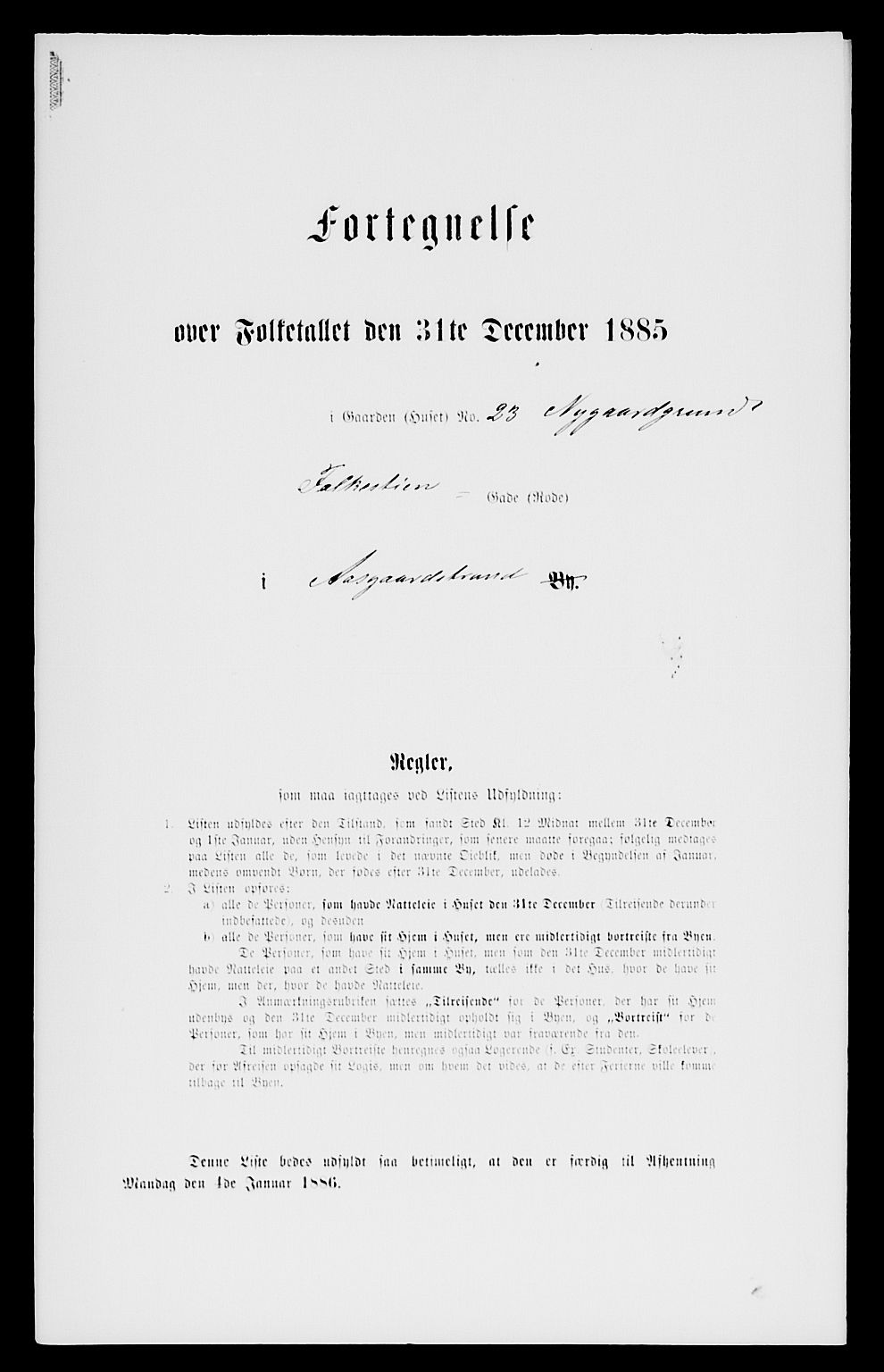 SAKO, 1885 census for 0704 Åsgårdstrand, 1885, p. 166