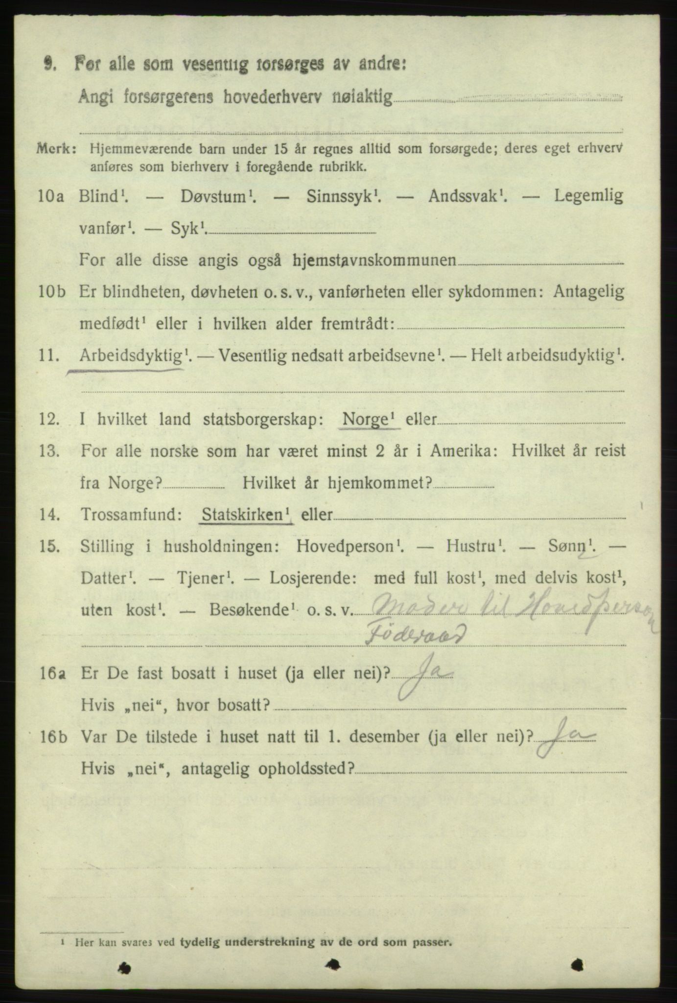 SAB, 1920 census for Skånevik, 1920, p. 8140