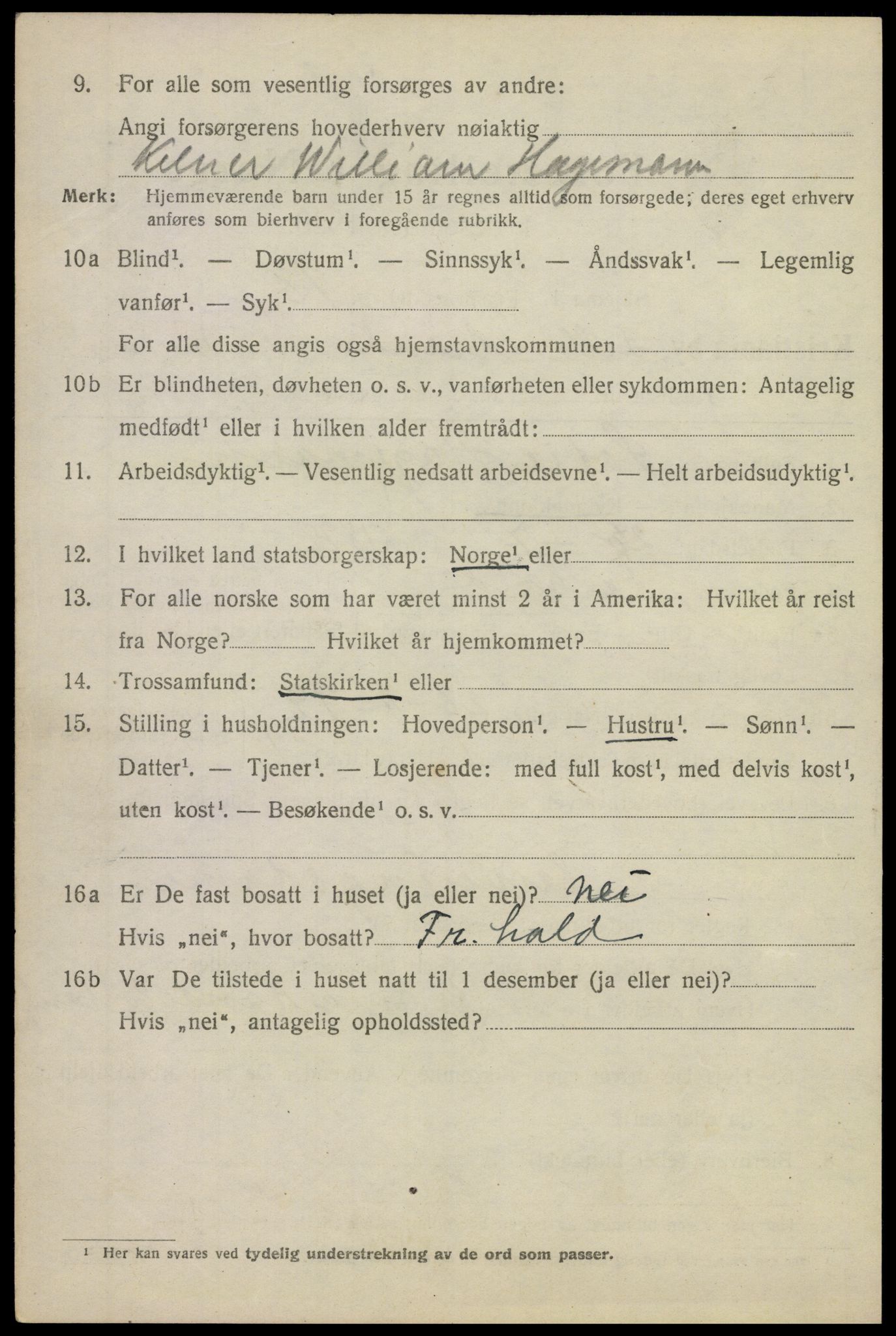 SAO, 1920 census for Kristiania, 1920, p. 364716