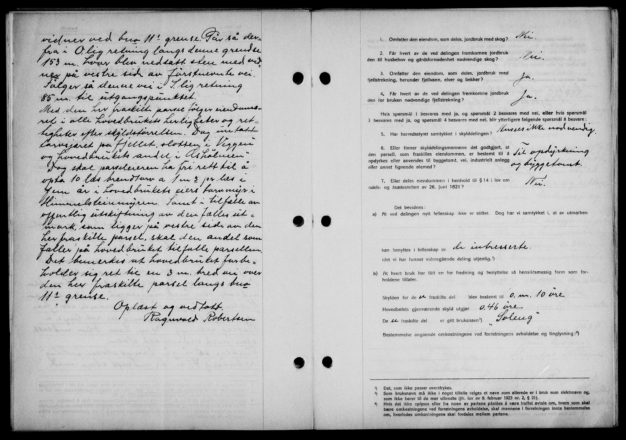 Lofoten sorenskriveri, SAT/A-0017/1/2/2C/L0002a: Mortgage book no. 2a, 1937-1937, Diary no: : 1171/1937