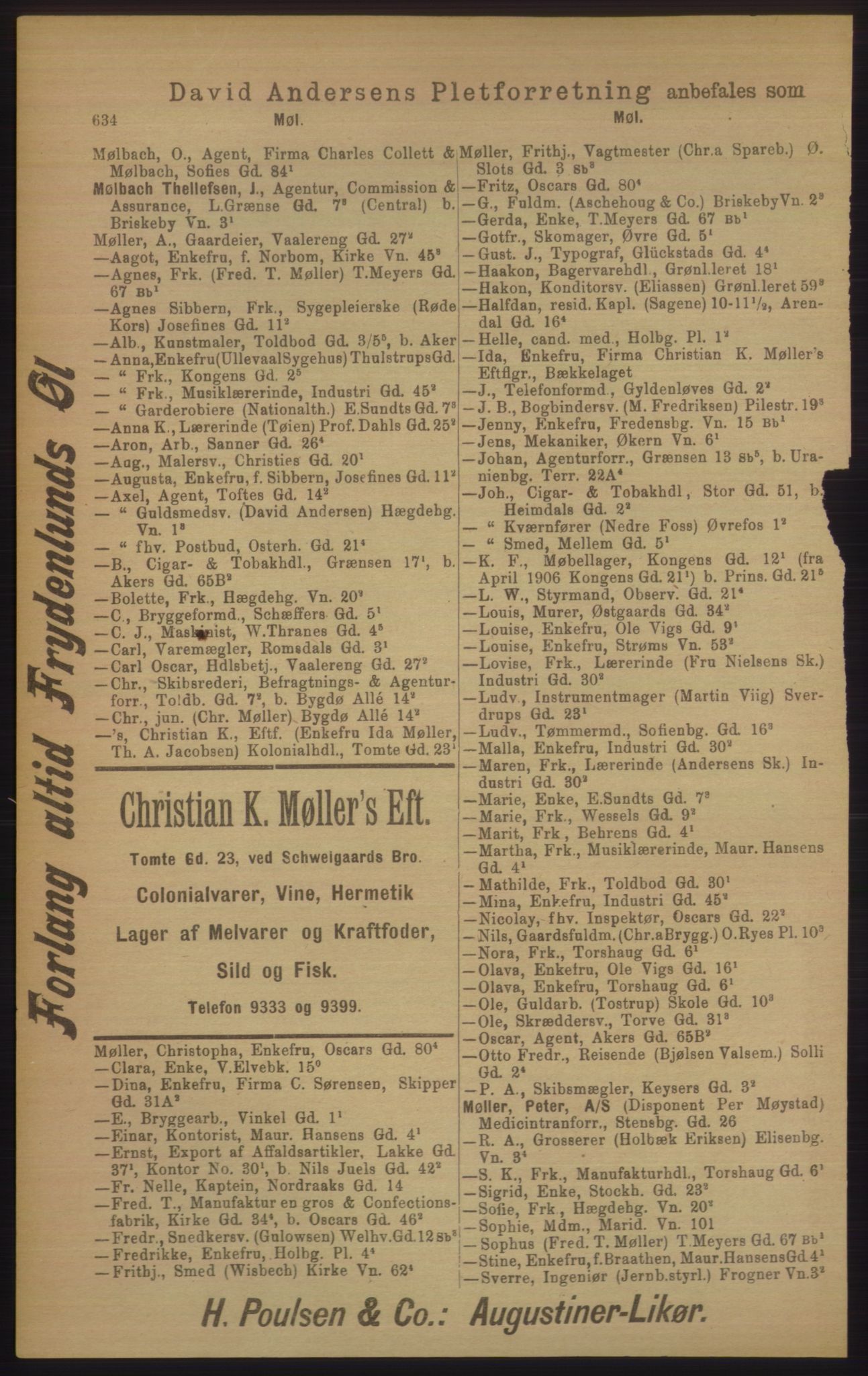 Kristiania/Oslo adressebok, PUBL/-, 1906, p. 634
