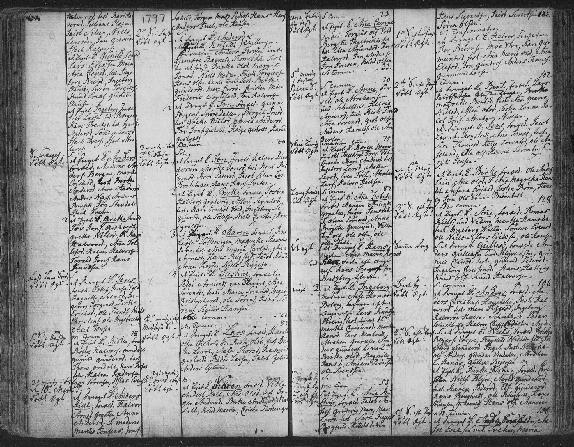 Solum kirkebøker, SAKO/A-306/F/Fa/L0003: Parish register (official) no. I 3, 1761-1814, p. 122-123