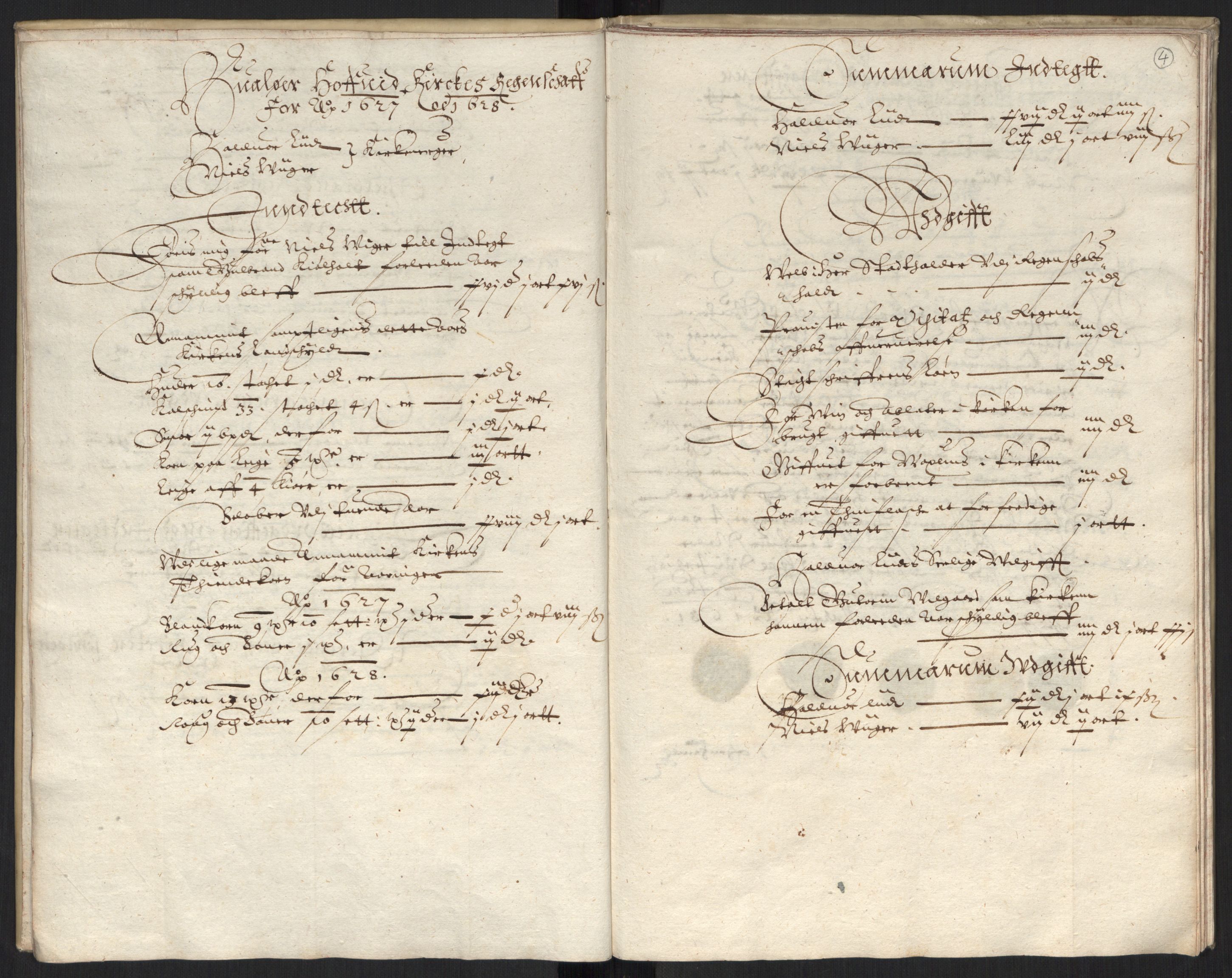 Rentekammeret inntil 1814, Reviderte regnskaper, Kirkeregnskap, AV/RA-EA-4067/Ra/L0004/0004: Kirkeregnskap / Noen resterende kirkeregnskaper for Oslo stift i Jens Juels tid, 1615-1628, p. 3b-4a