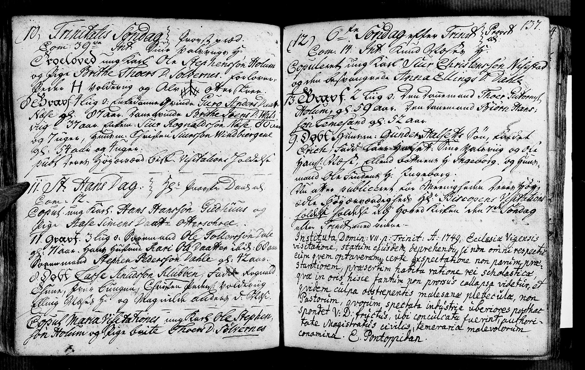 Vik sokneprestembete, AV/SAB-A-81501/H/Haa/Haaa/L0002: Parish register (official) no. A 2 / 2, 1740-1756, p. 137