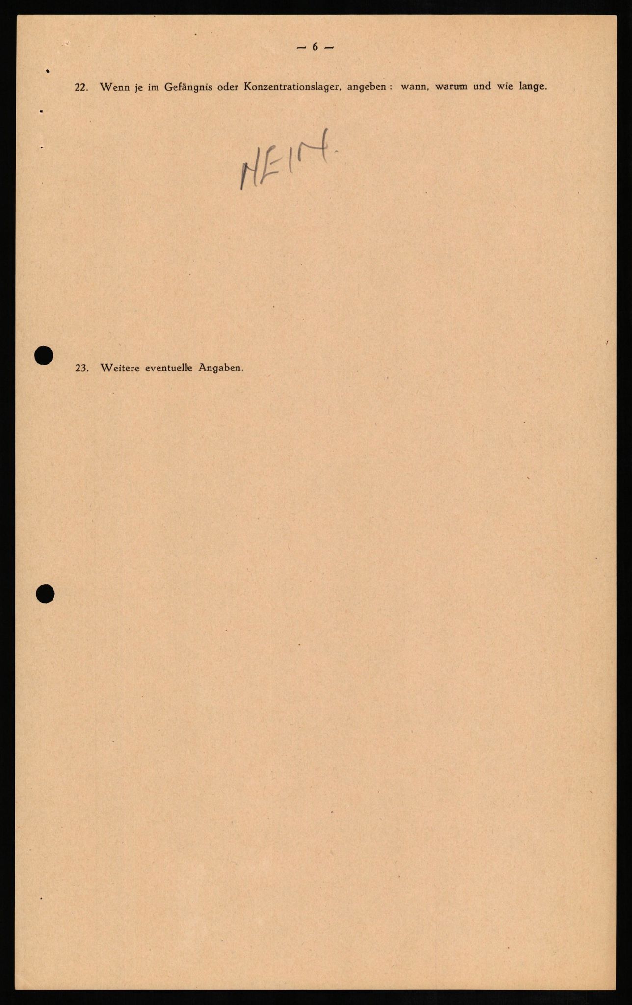 Forsvaret, Forsvarets overkommando II, AV/RA-RAFA-3915/D/Db/L0013: CI Questionaires. Tyske okkupasjonsstyrker i Norge. Tyskere., 1945-1946, p. 76