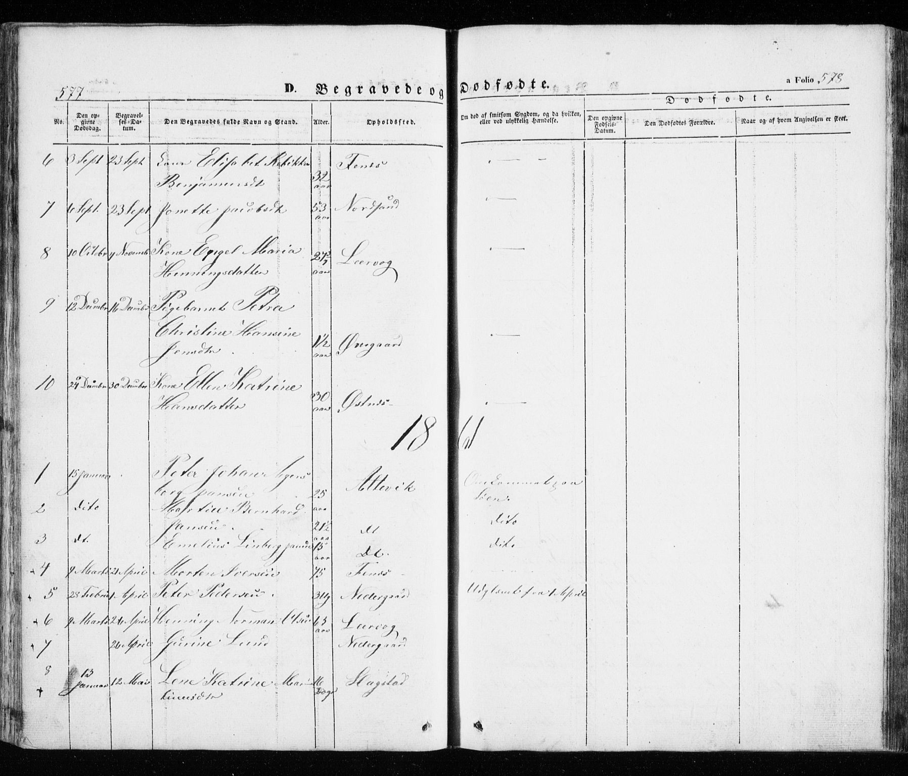 Trondenes sokneprestkontor, AV/SATØ-S-1319/H/Ha/L0010kirke: Parish register (official) no. 10, 1840-1865, p. 577-578