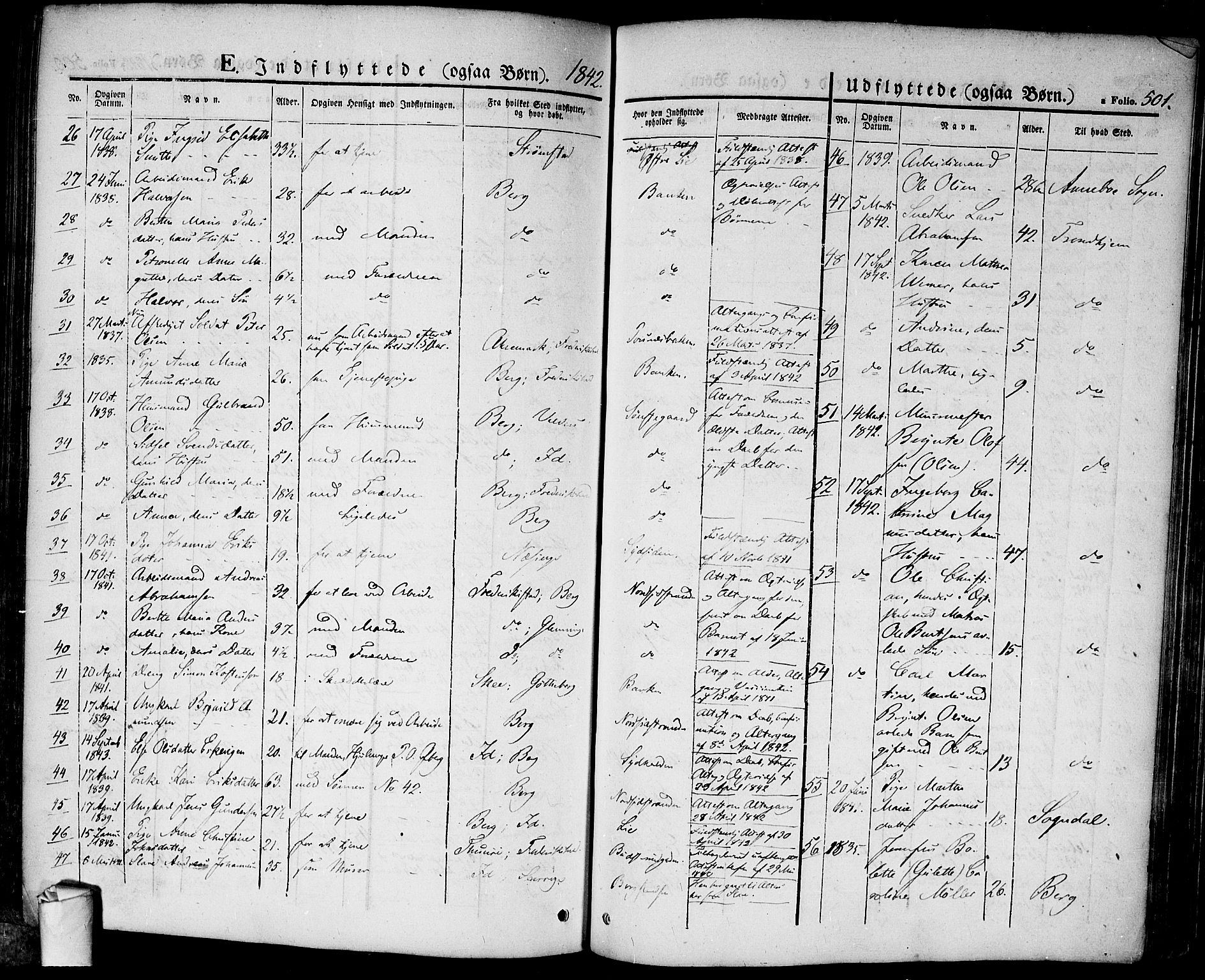 Halden prestekontor Kirkebøker, AV/SAO-A-10909/F/Fa/L0005: Parish register (official) no. I 5, 1834-1845, p. 501