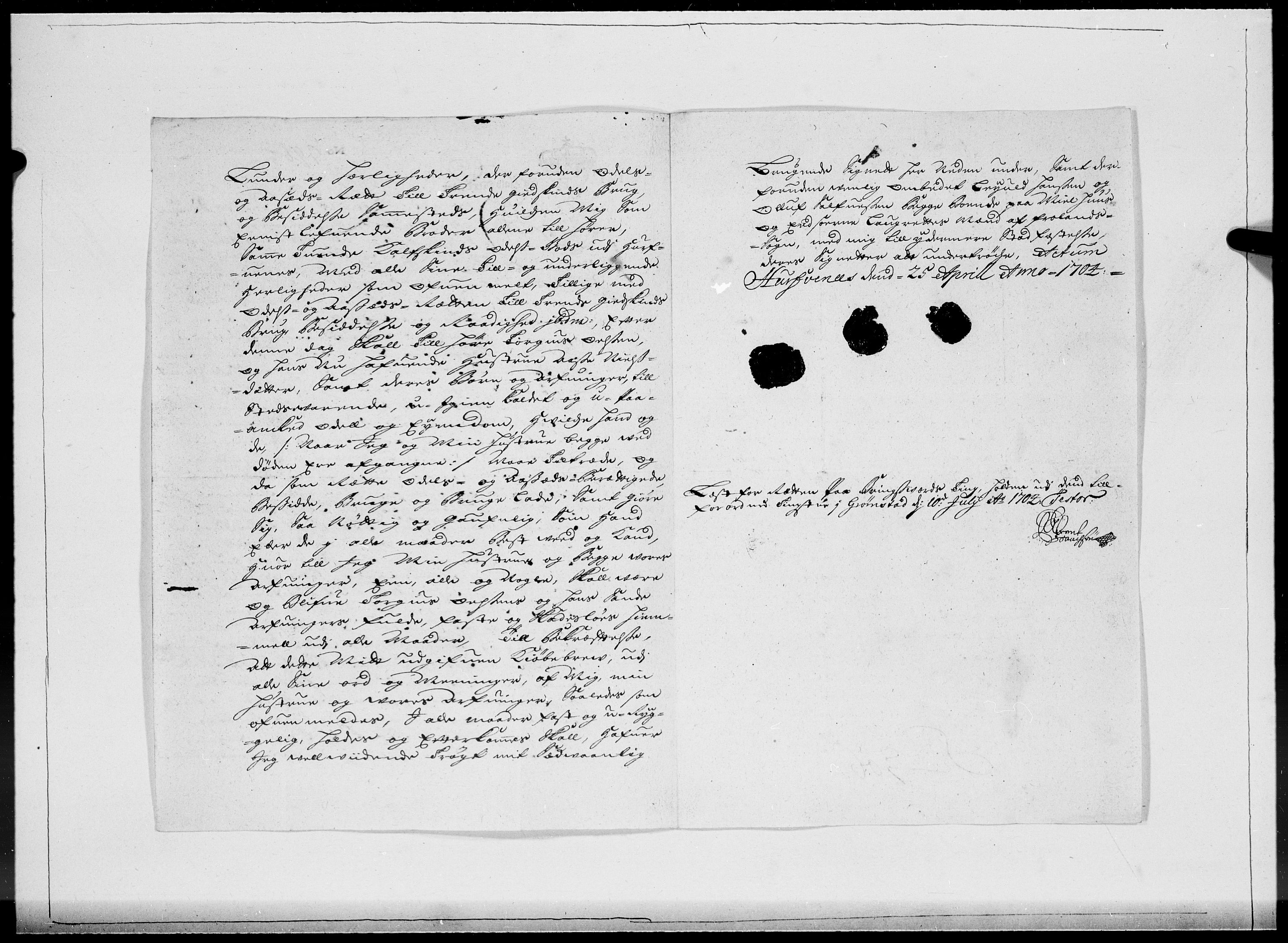 Danske Kanselli 1572-1799, AV/RA-EA-3023/F/Fc/Fcc/Fcca/L0058: Norske innlegg 1572-1799, 1705, p. 319