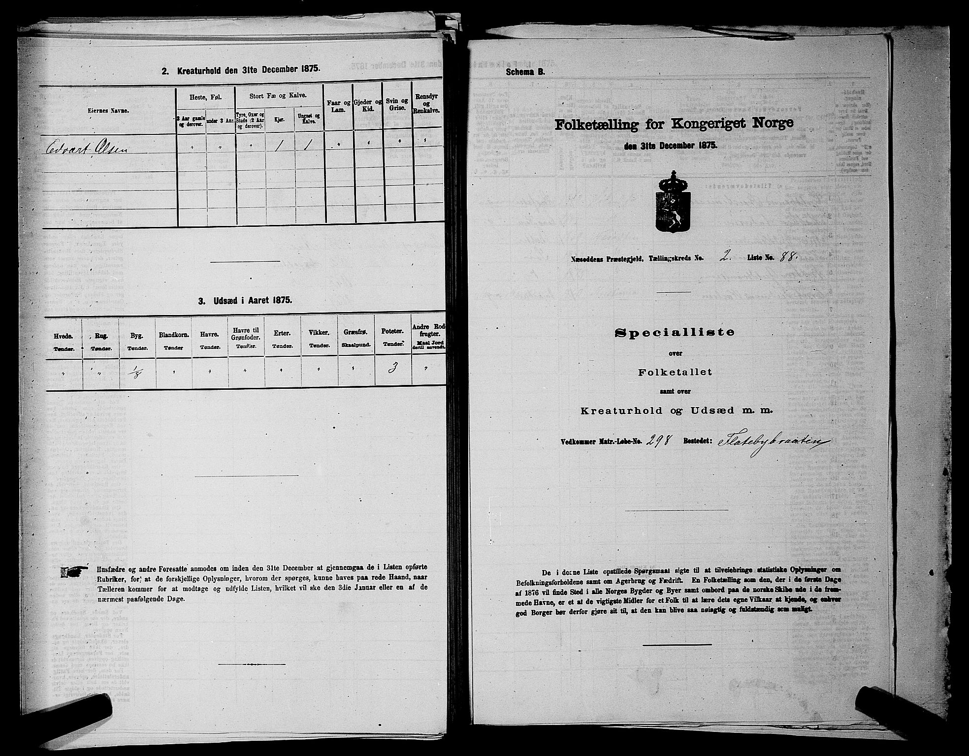 RA, 1875 census for 0216P Nesodden, 1875, p. 420