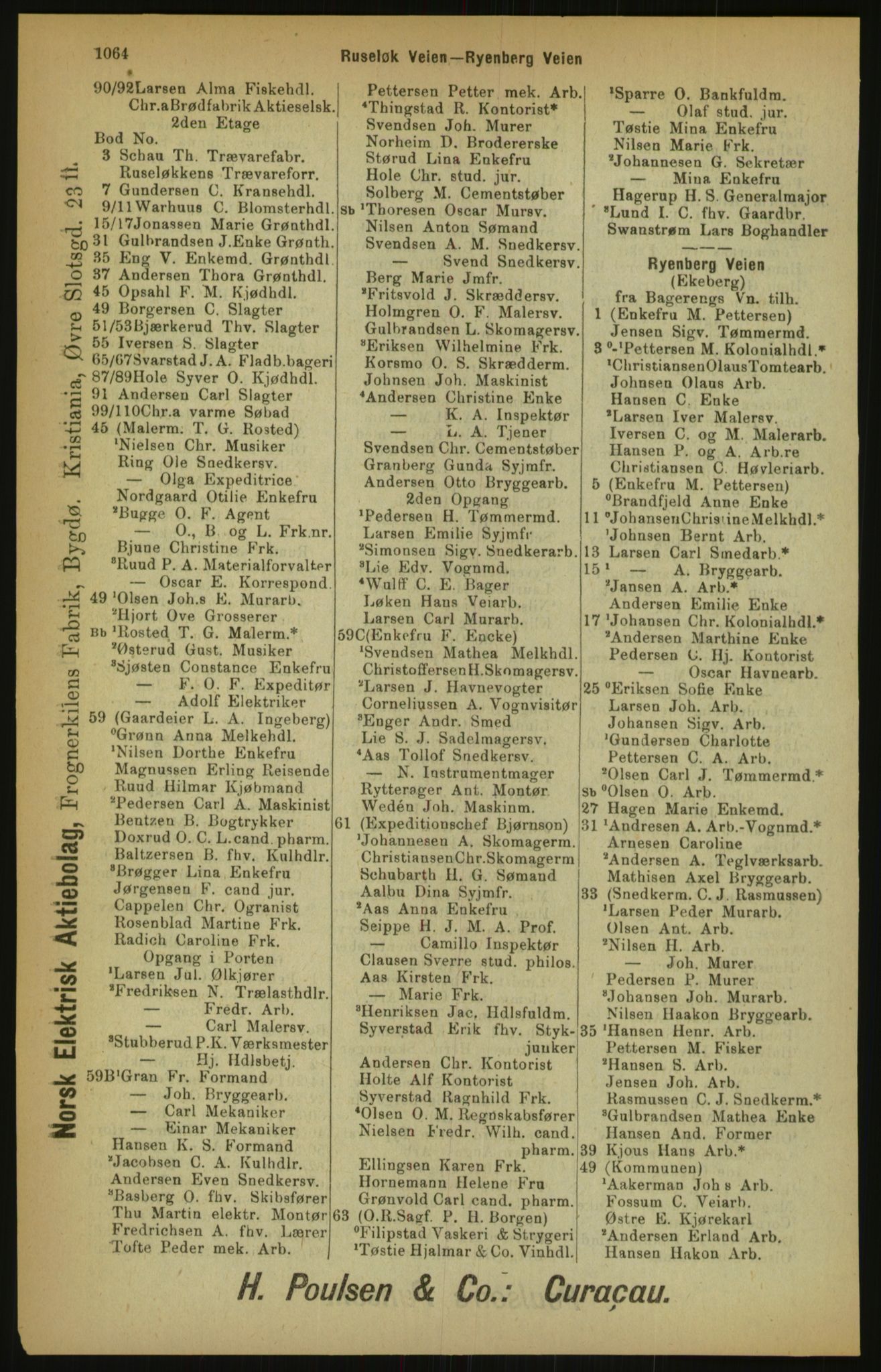 Kristiania/Oslo adressebok, PUBL/-, 1900, p. 1064