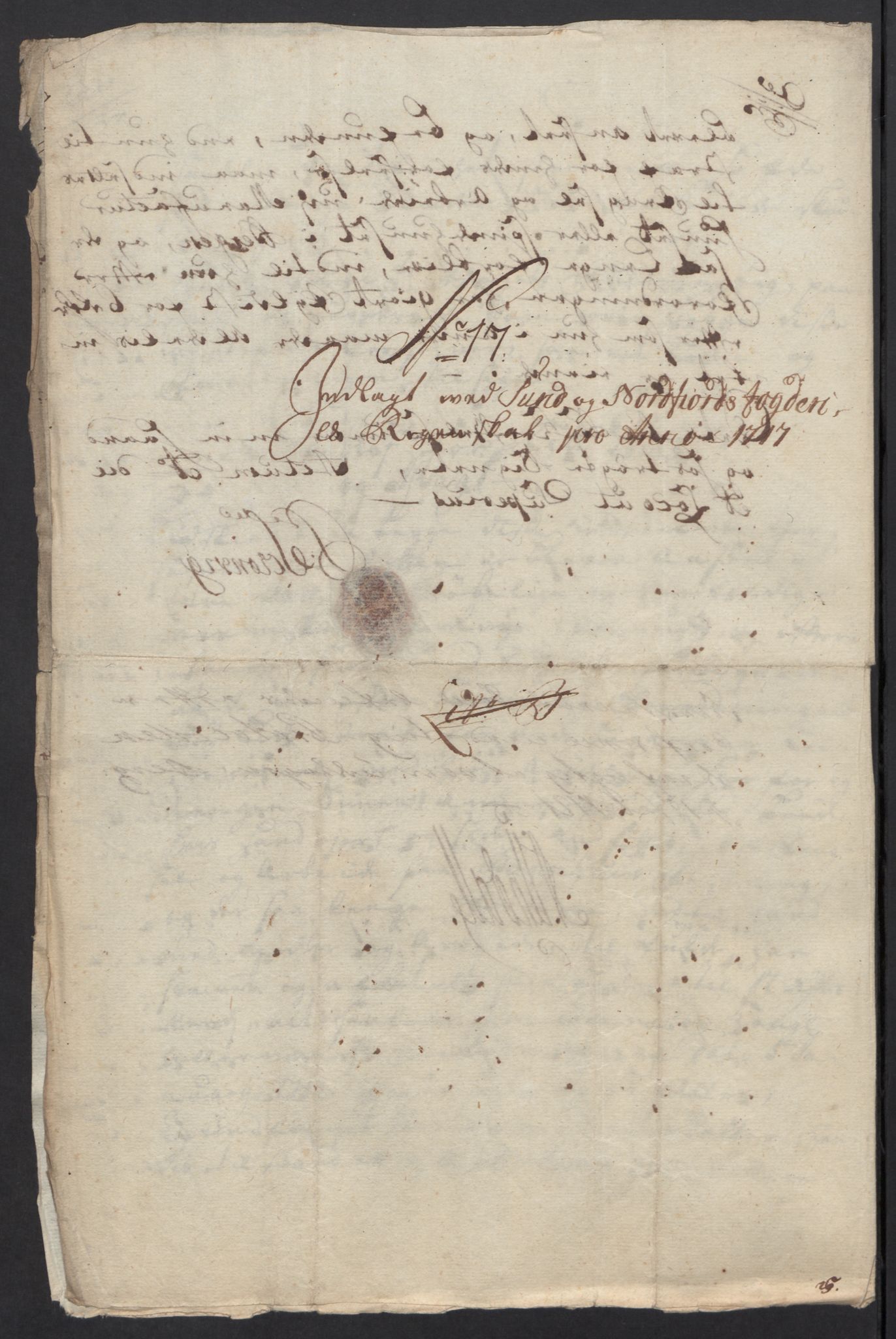 Rentekammeret inntil 1814, Reviderte regnskaper, Fogderegnskap, AV/RA-EA-4092/R53/L3441: Fogderegnskap Sunn- og Nordfjord, 1717-1718, p. 135