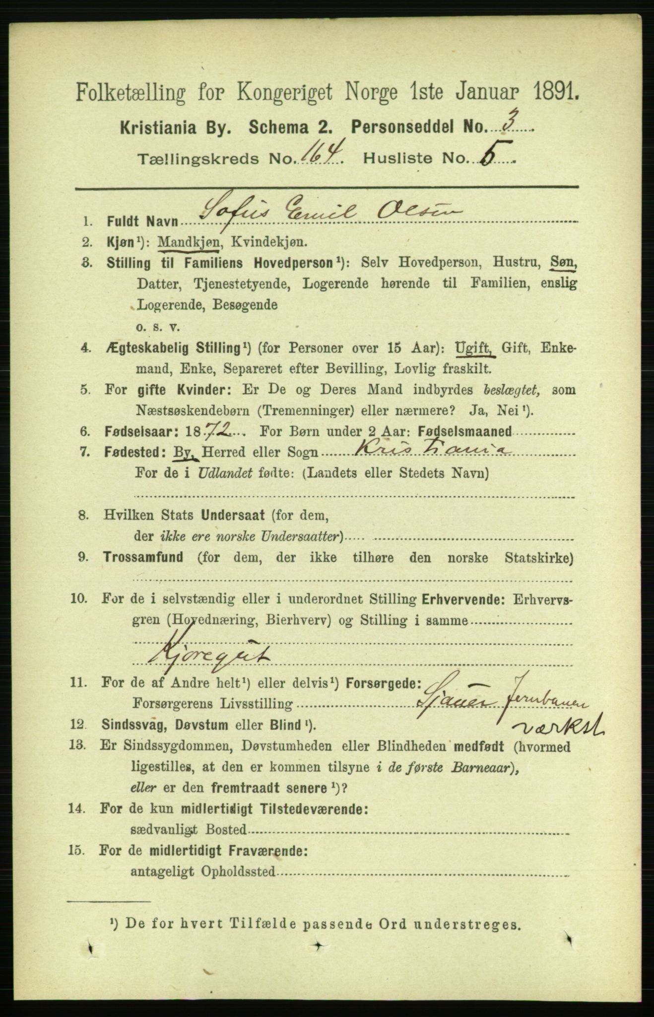 RA, 1891 census for 0301 Kristiania, 1891, p. 94467