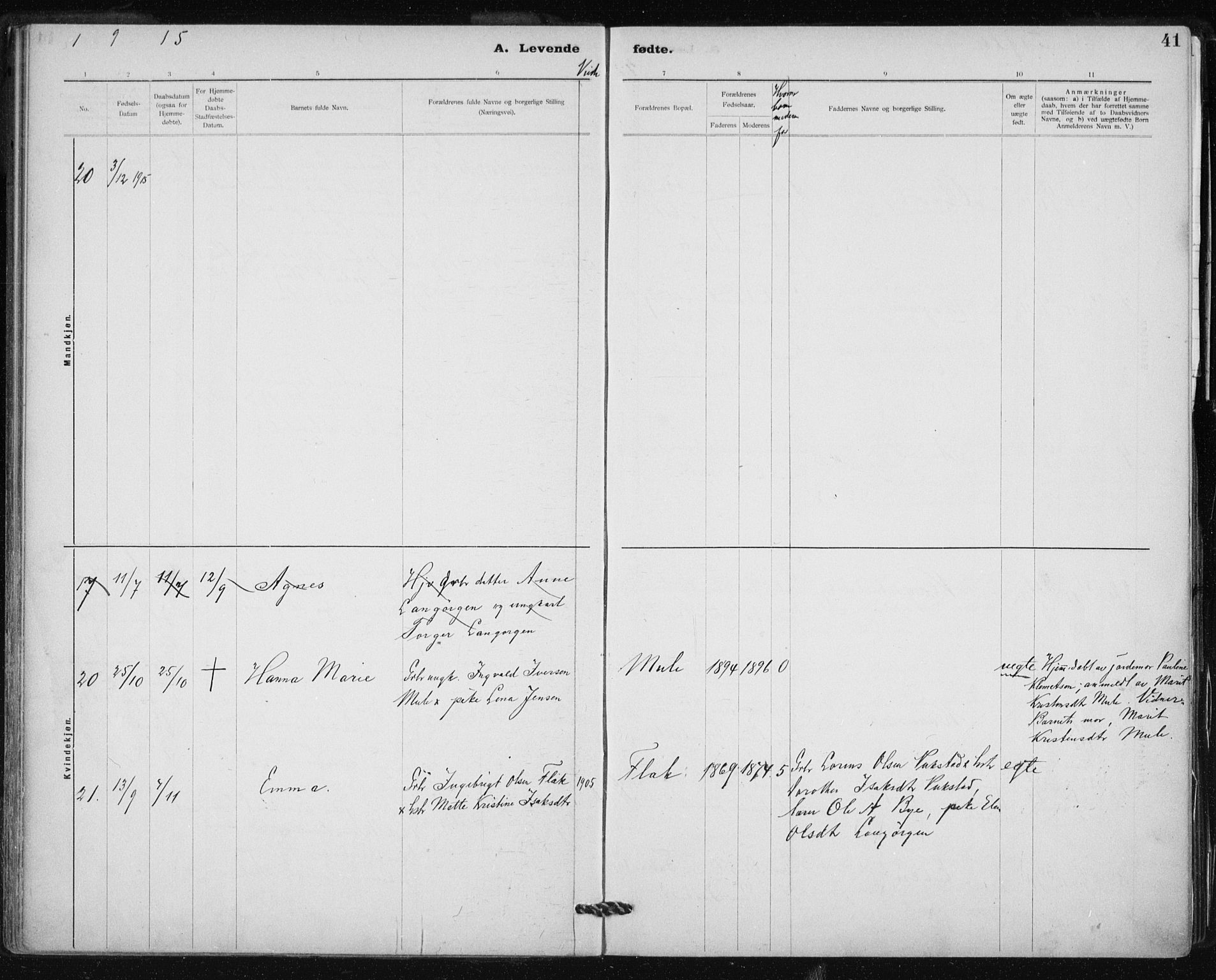 Ministerialprotokoller, klokkerbøker og fødselsregistre - Sør-Trøndelag, SAT/A-1456/612/L0381: Parish register (official) no. 612A13, 1907-1923, p. 41
