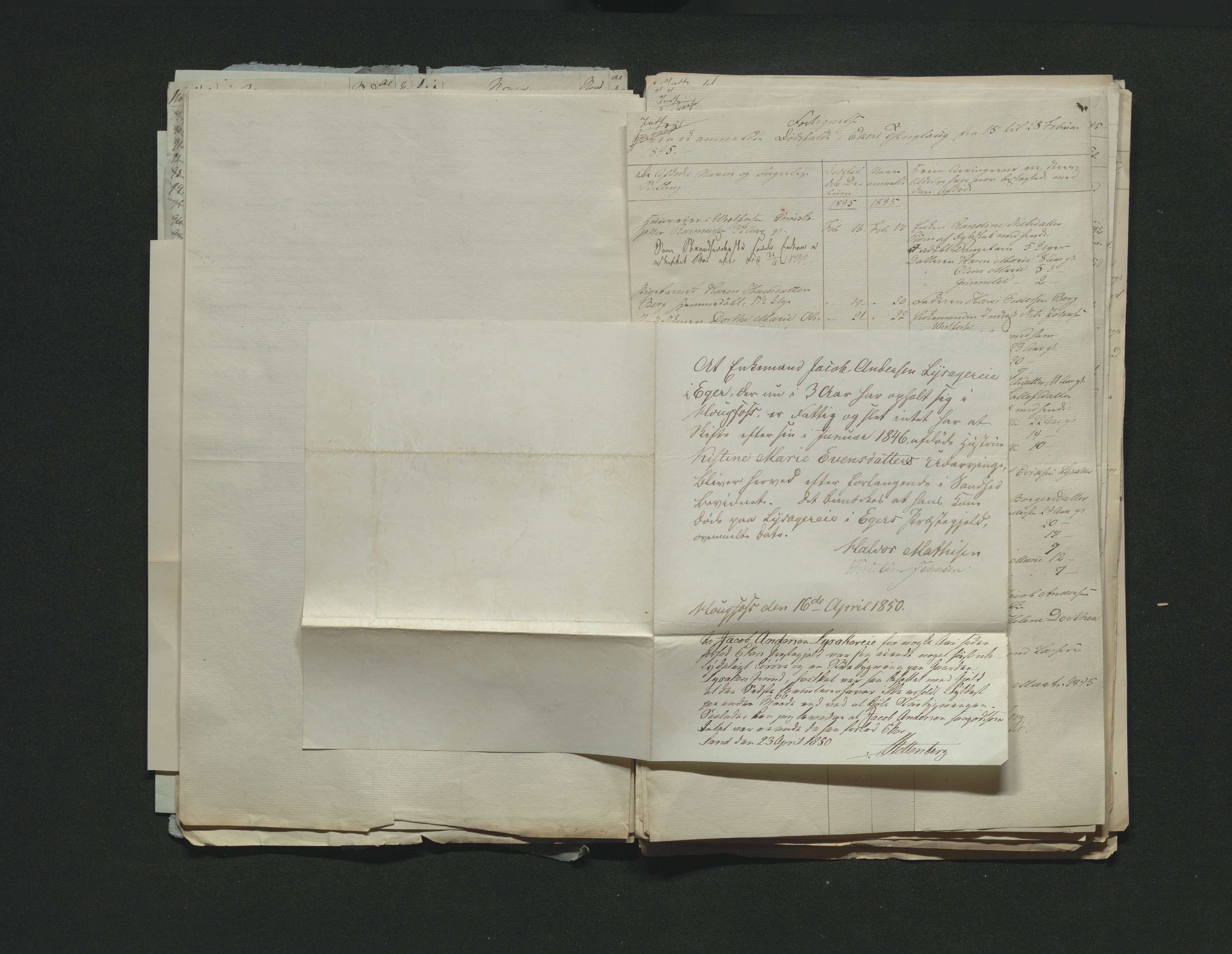 Eiker, Modum og Sigdal sorenskriveri, AV/SAKO-A-123/H/Ha/Hab/L0006: Dødsfallsmeldinger, 1841-1845